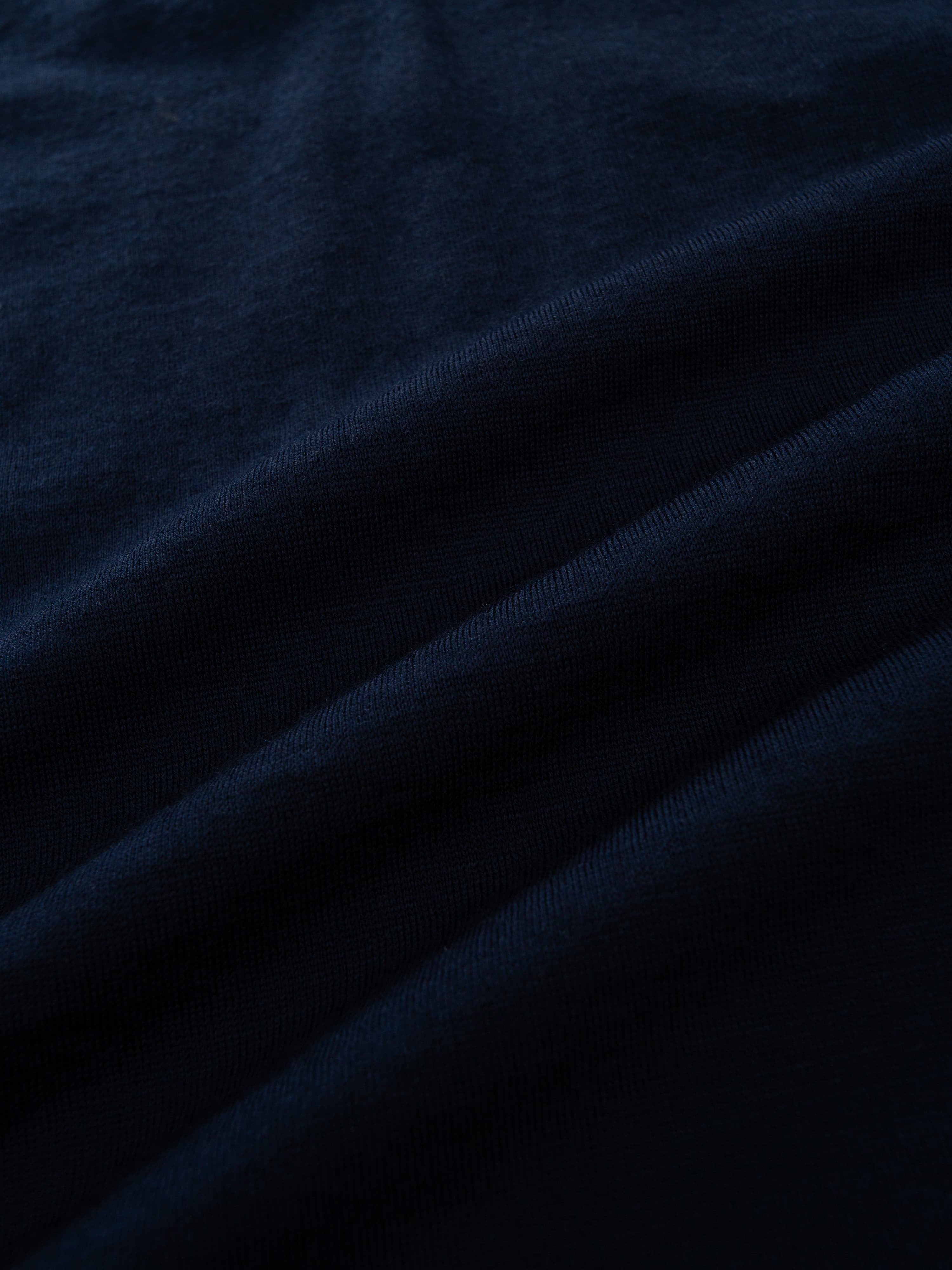 Hilleknuten Half-zip Ulltrøye Blue Ink