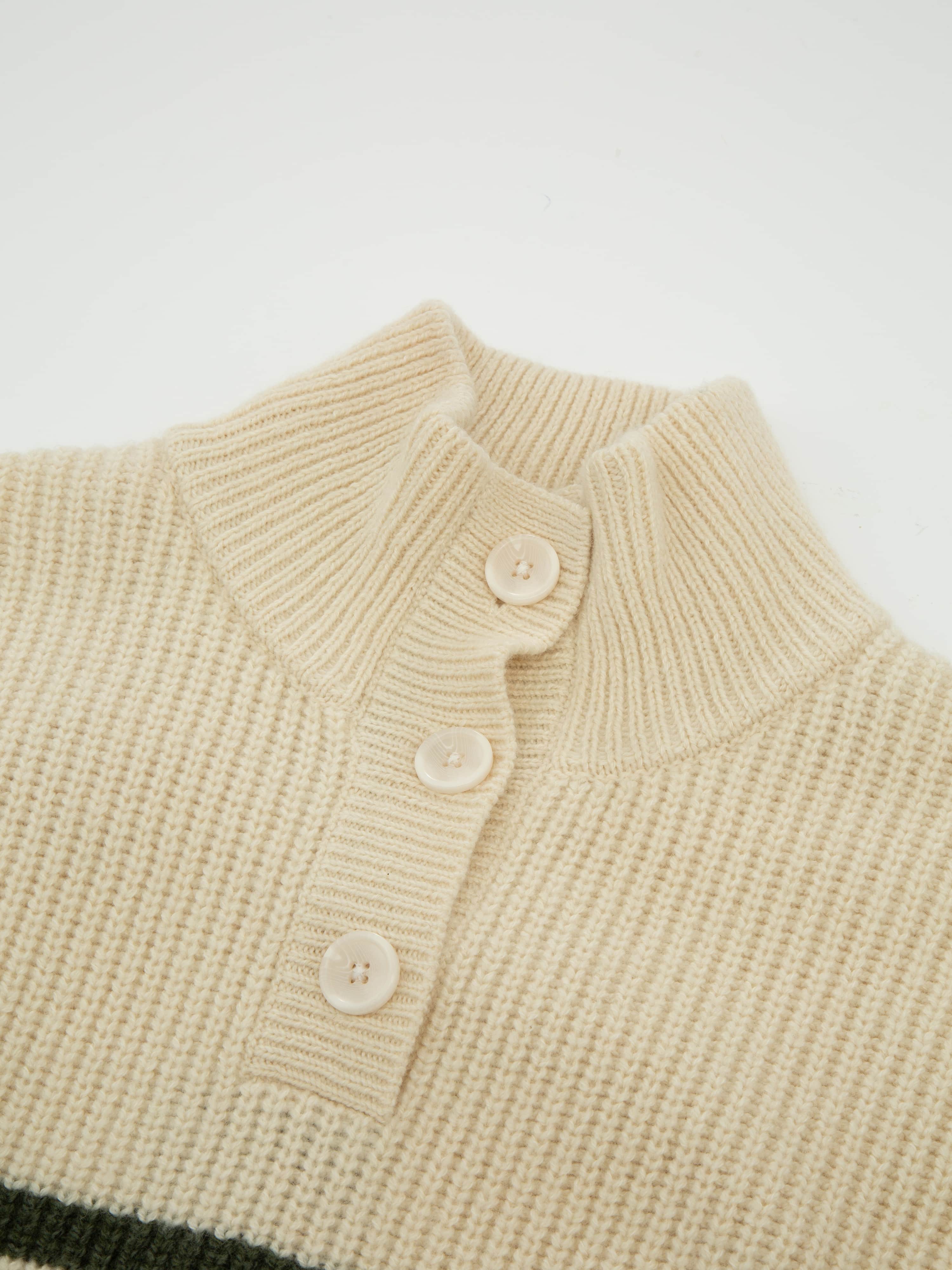 Lomseggen Strikkegenser White Swan