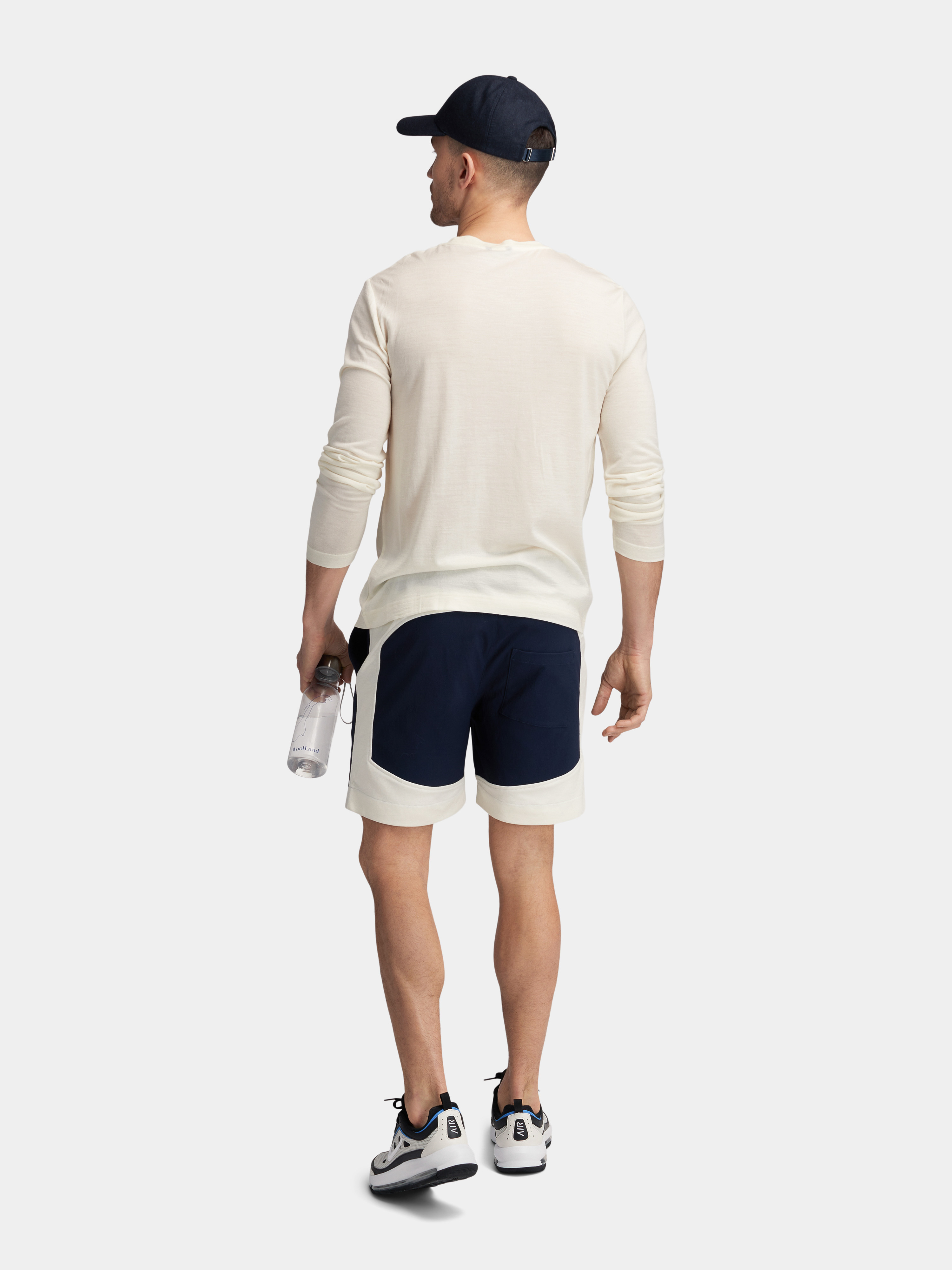 Færder Shorts  Cream/Blue Ink