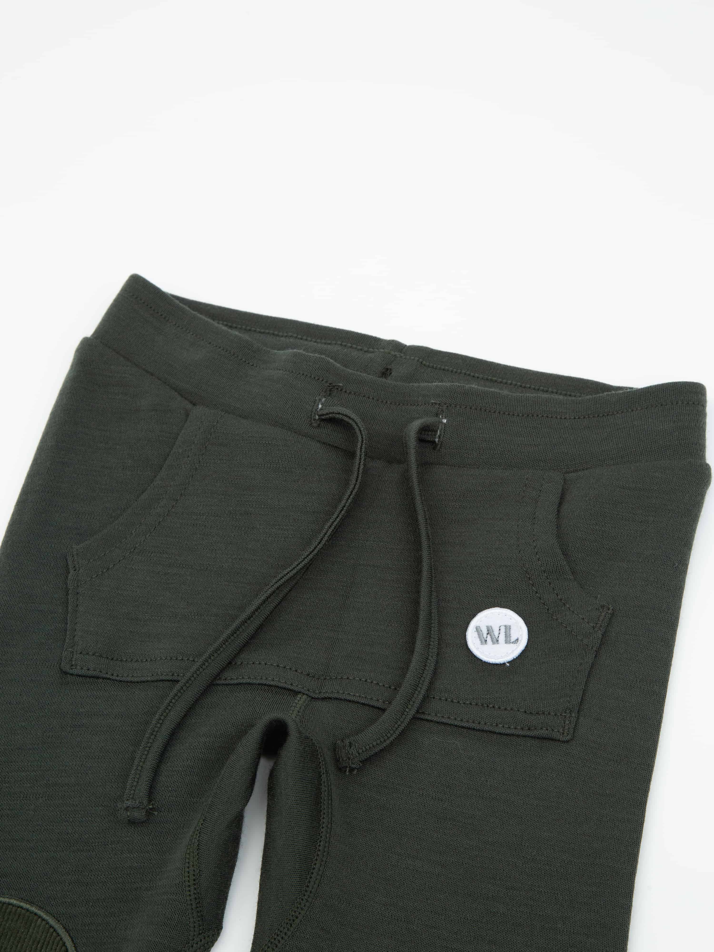 Bergen Merino Ullbukse 0-3 år Dark Green