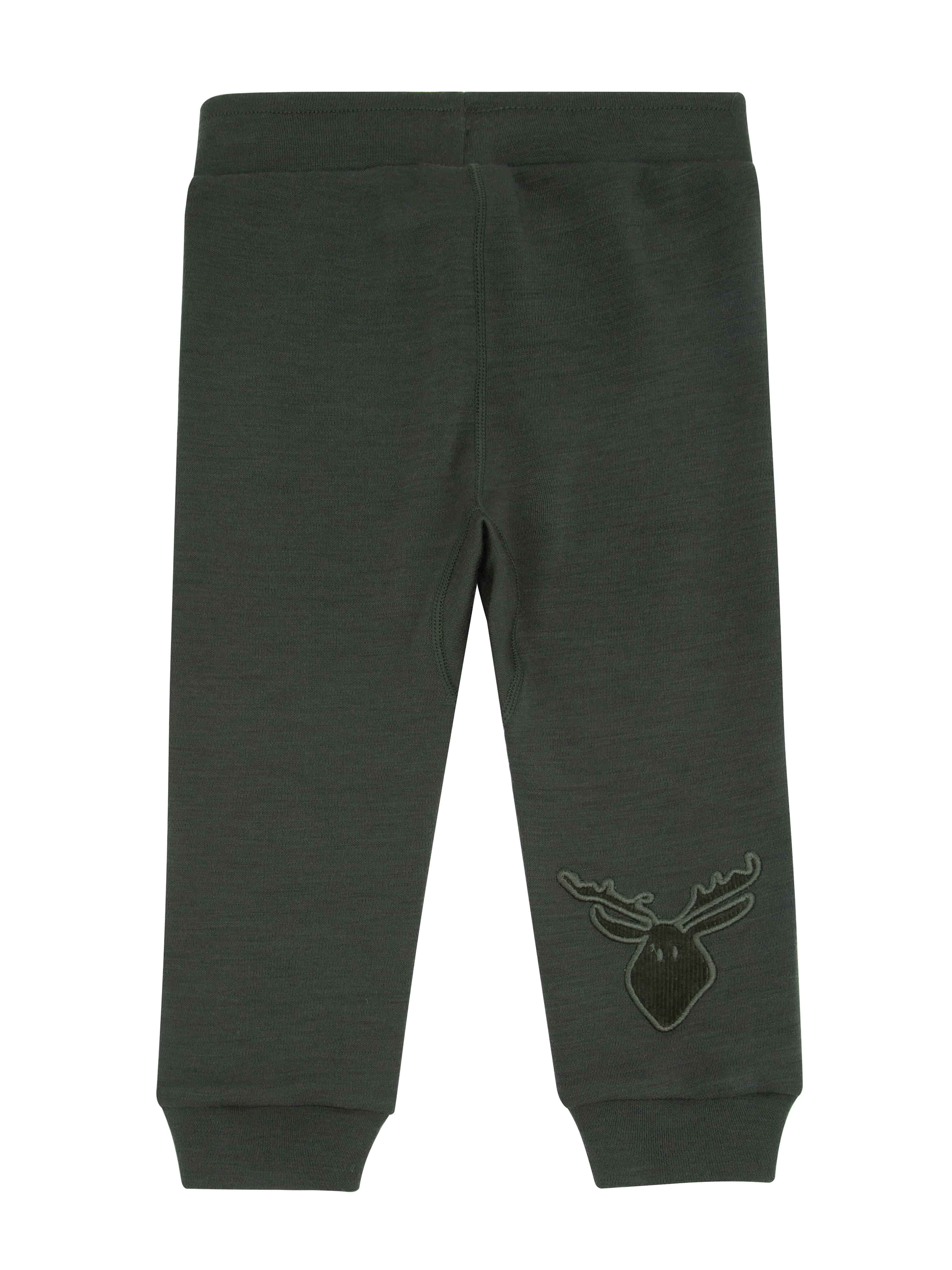 Bergen Merino Ullbukse 0-3 år Dark Green