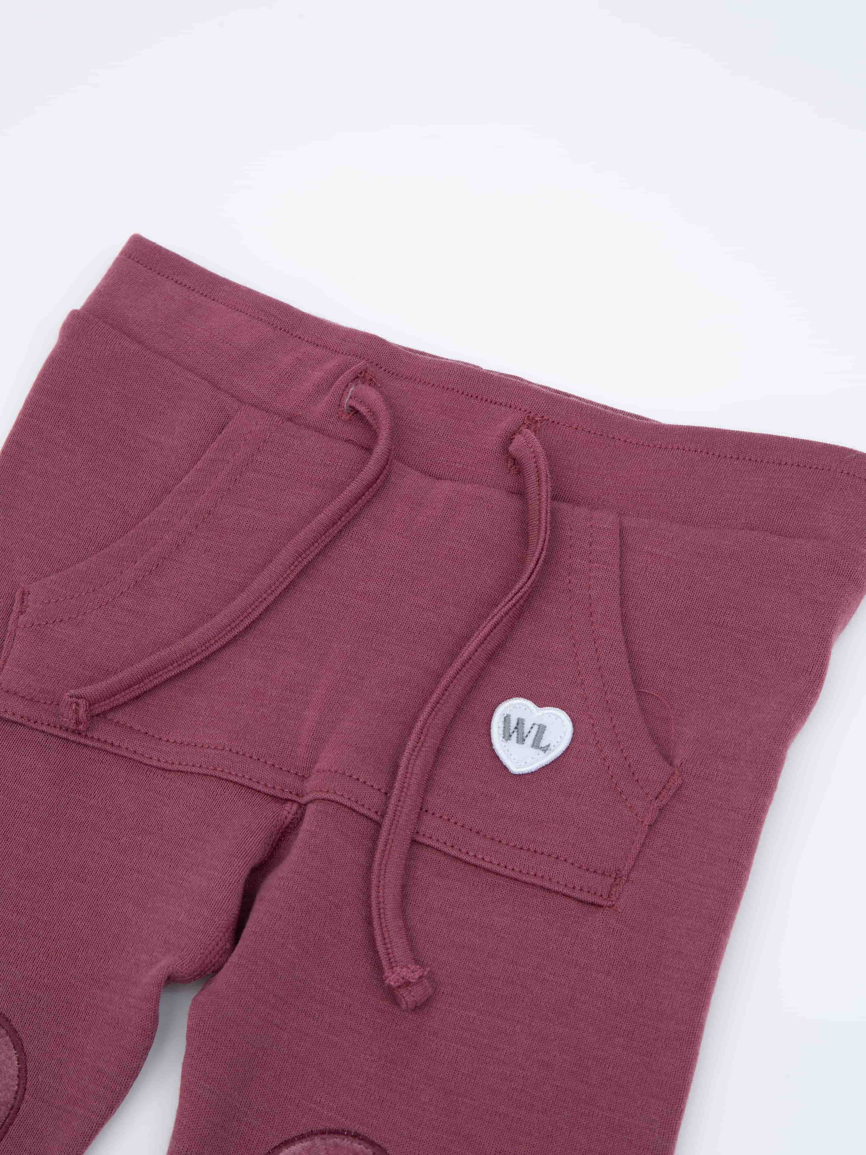 Bergen Merino Ullbukse 0-3 år Dark Blush