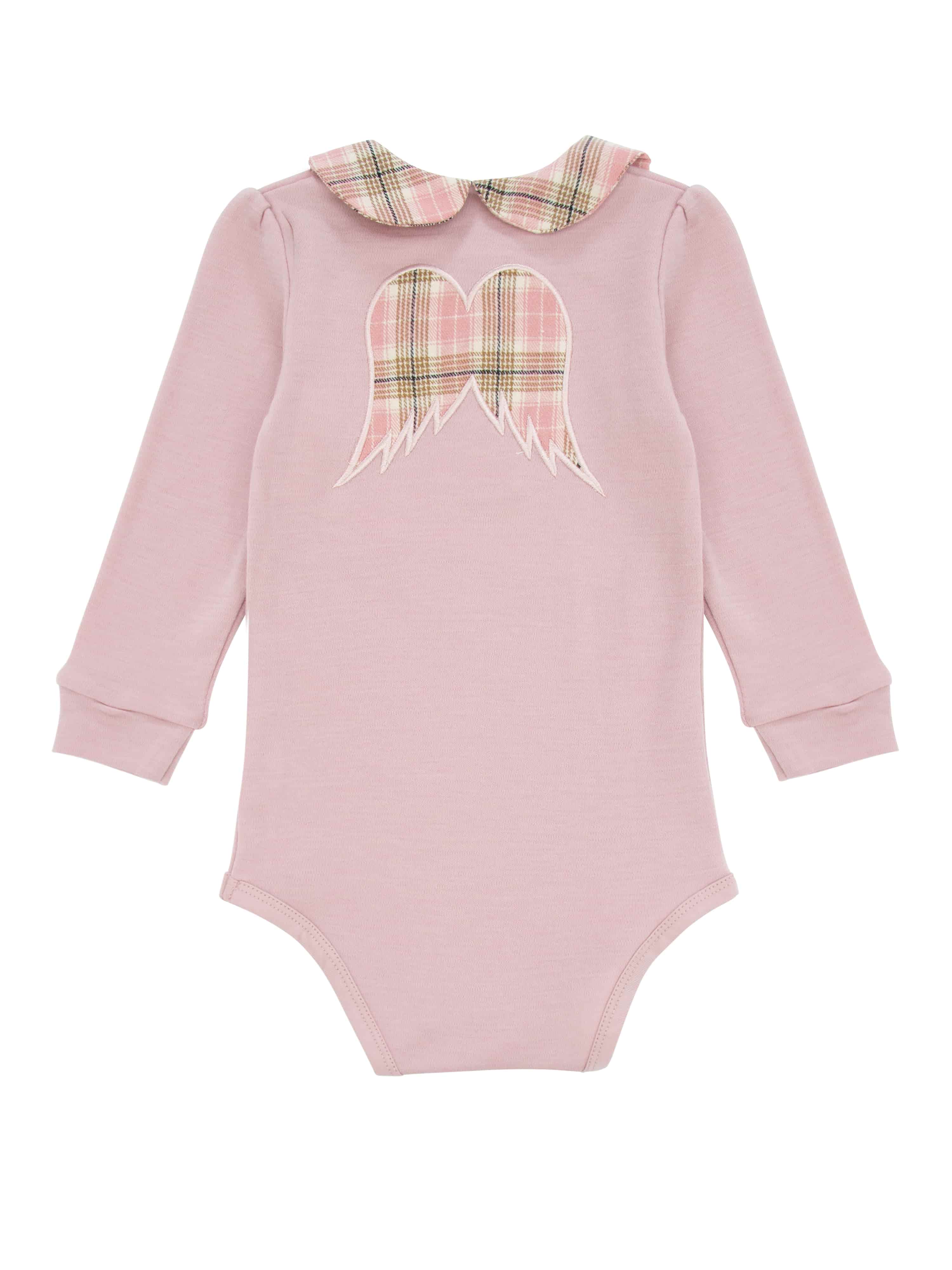 Bergen Merino Ullbody 0-2 år Old Pink