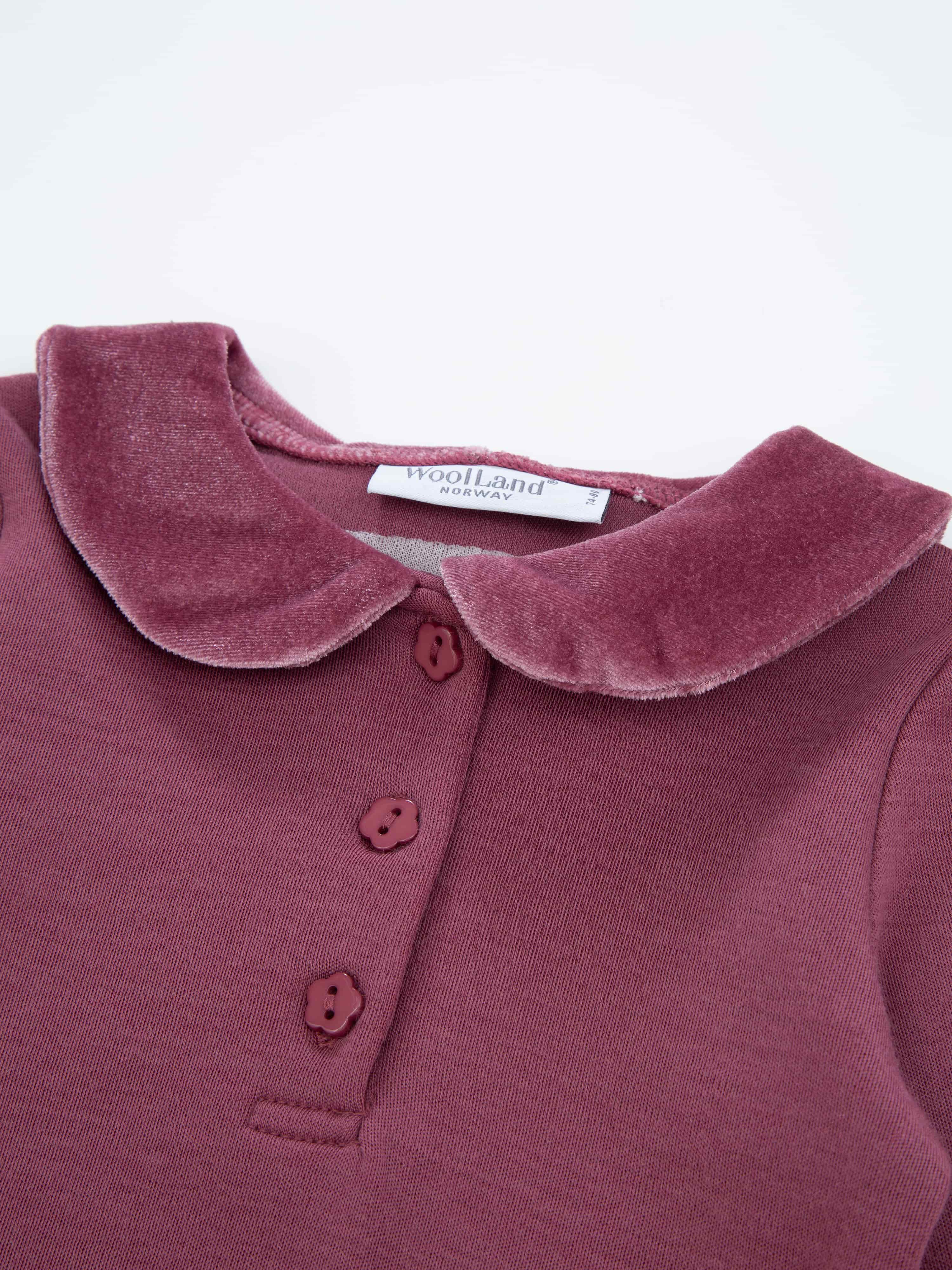 Bergen Merino Ullbody 0-3 år Dark Blush