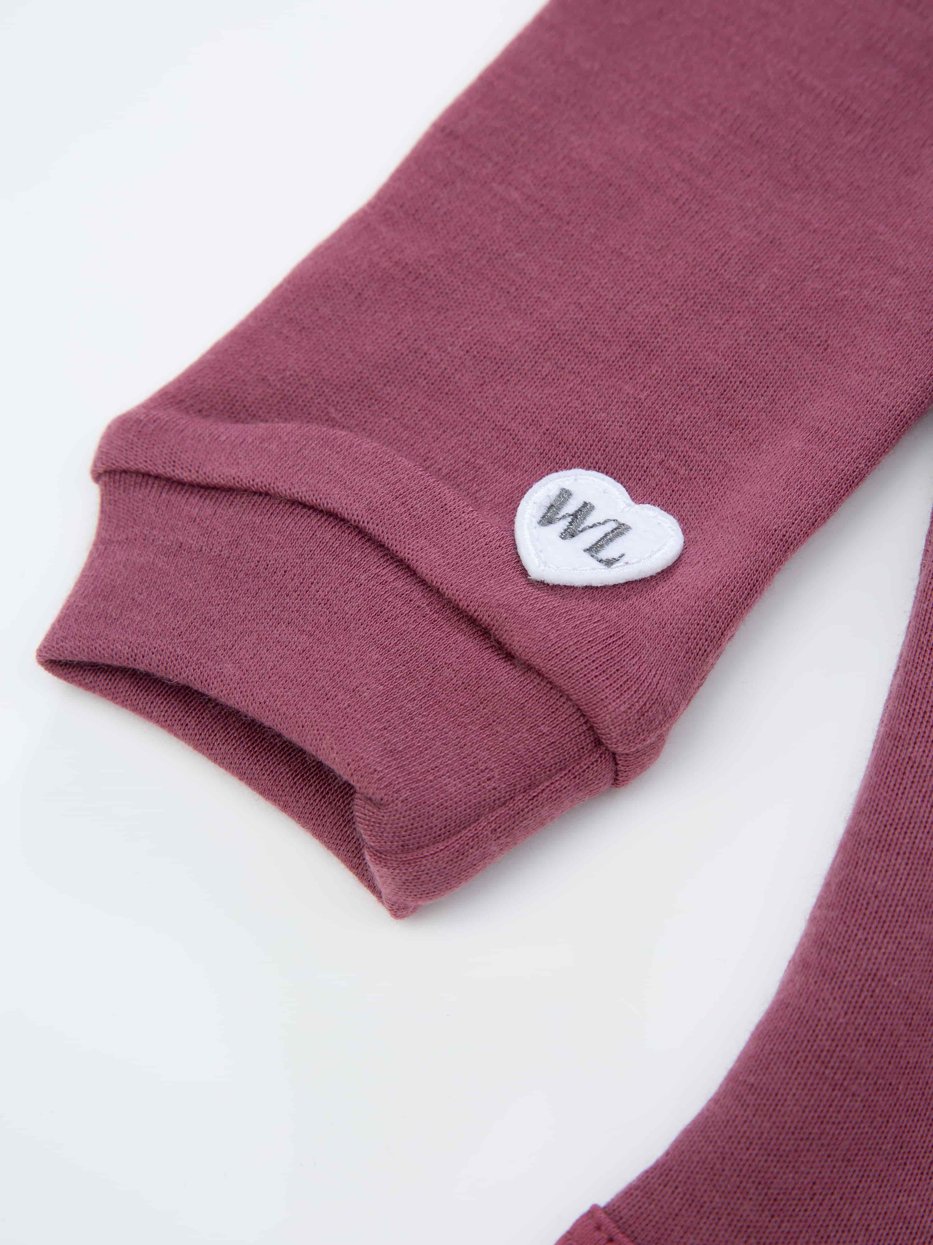 Bergen Merino Ullbody 0-3 år Dark Blush