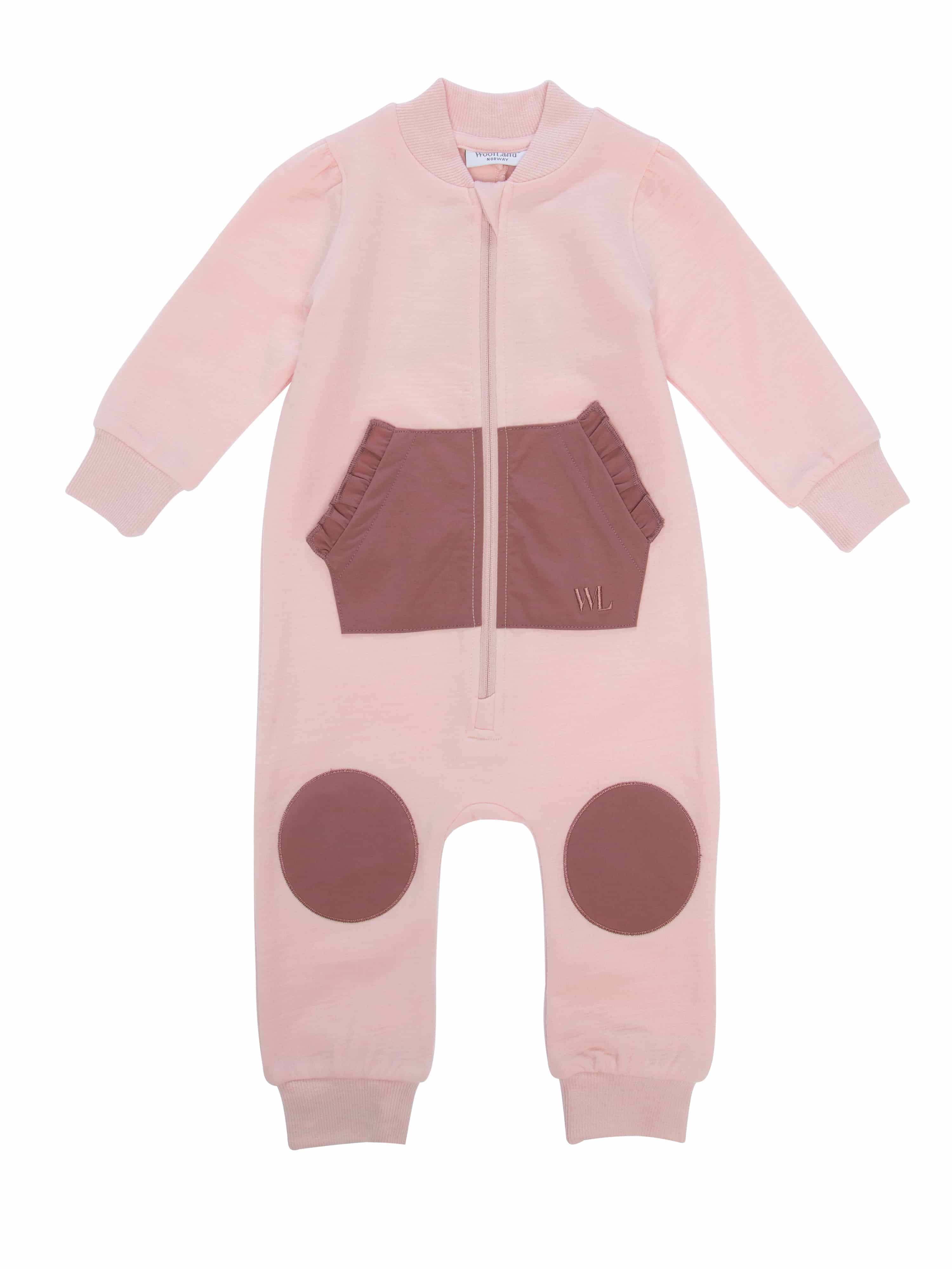 Bergen Ulldress 0-3 år Old Pink