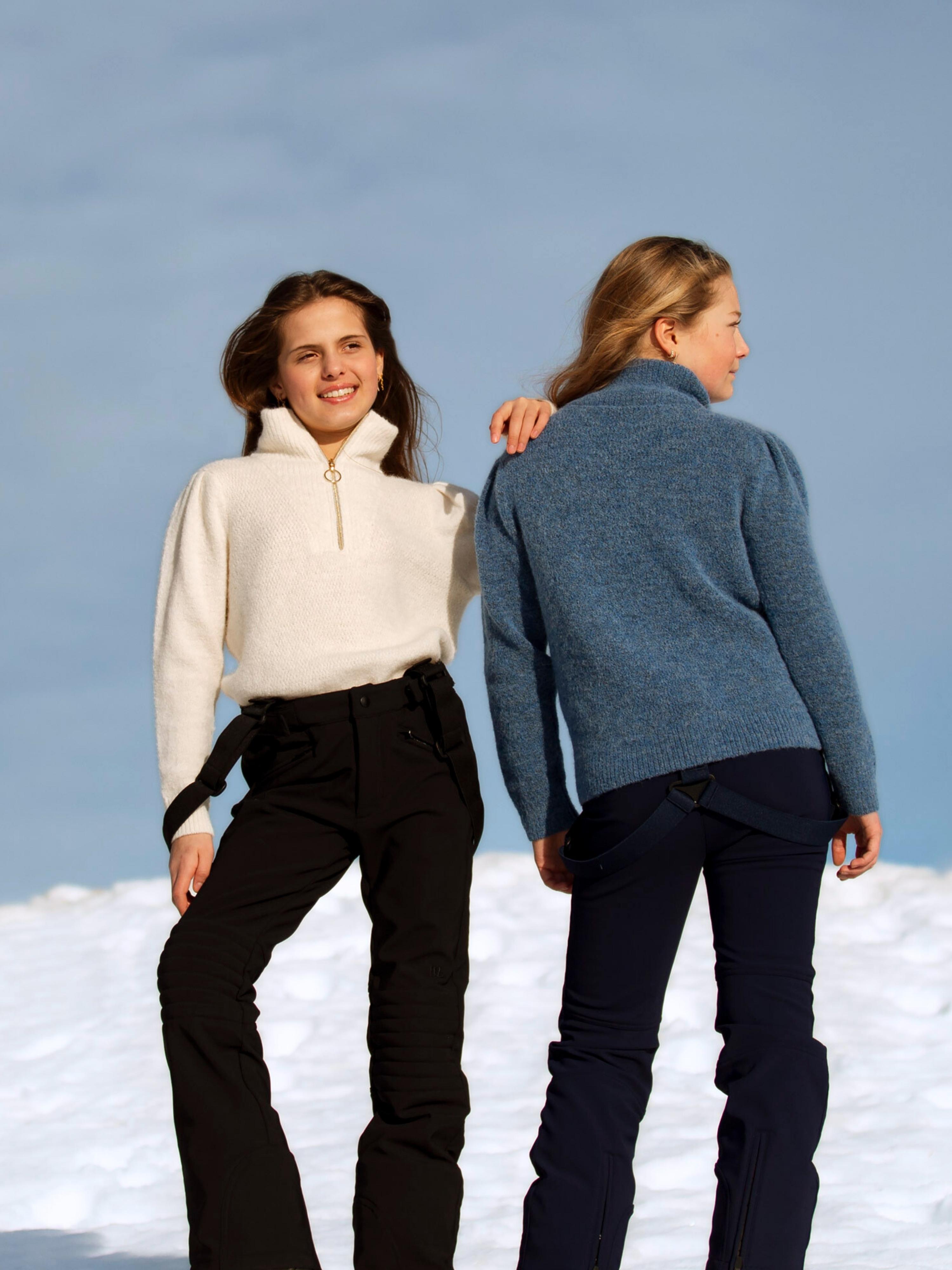 Loen Alpakka Strikkegenser Blue Wave