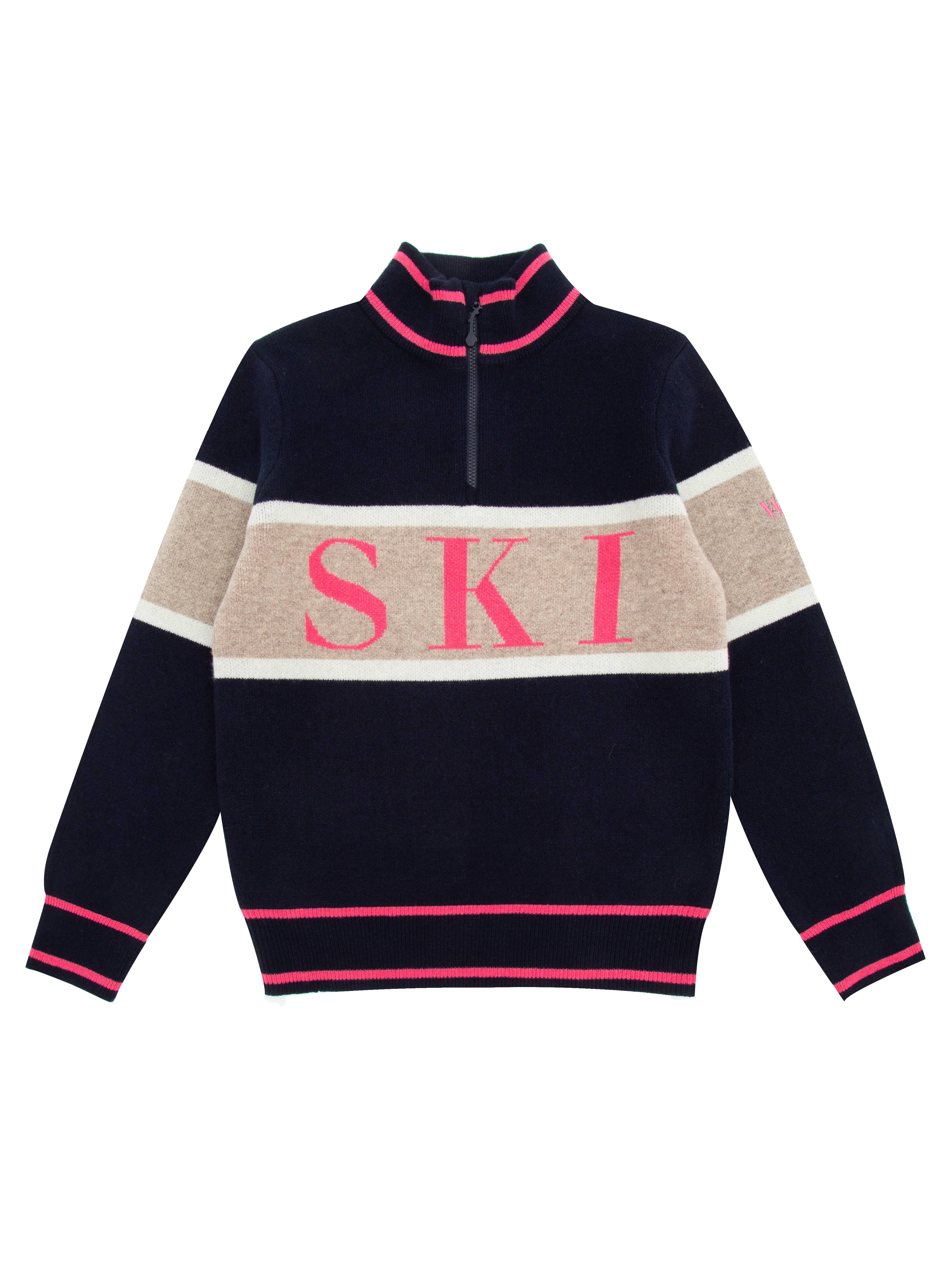 Hemsedal Half-zip Ullgenser Dark Blue