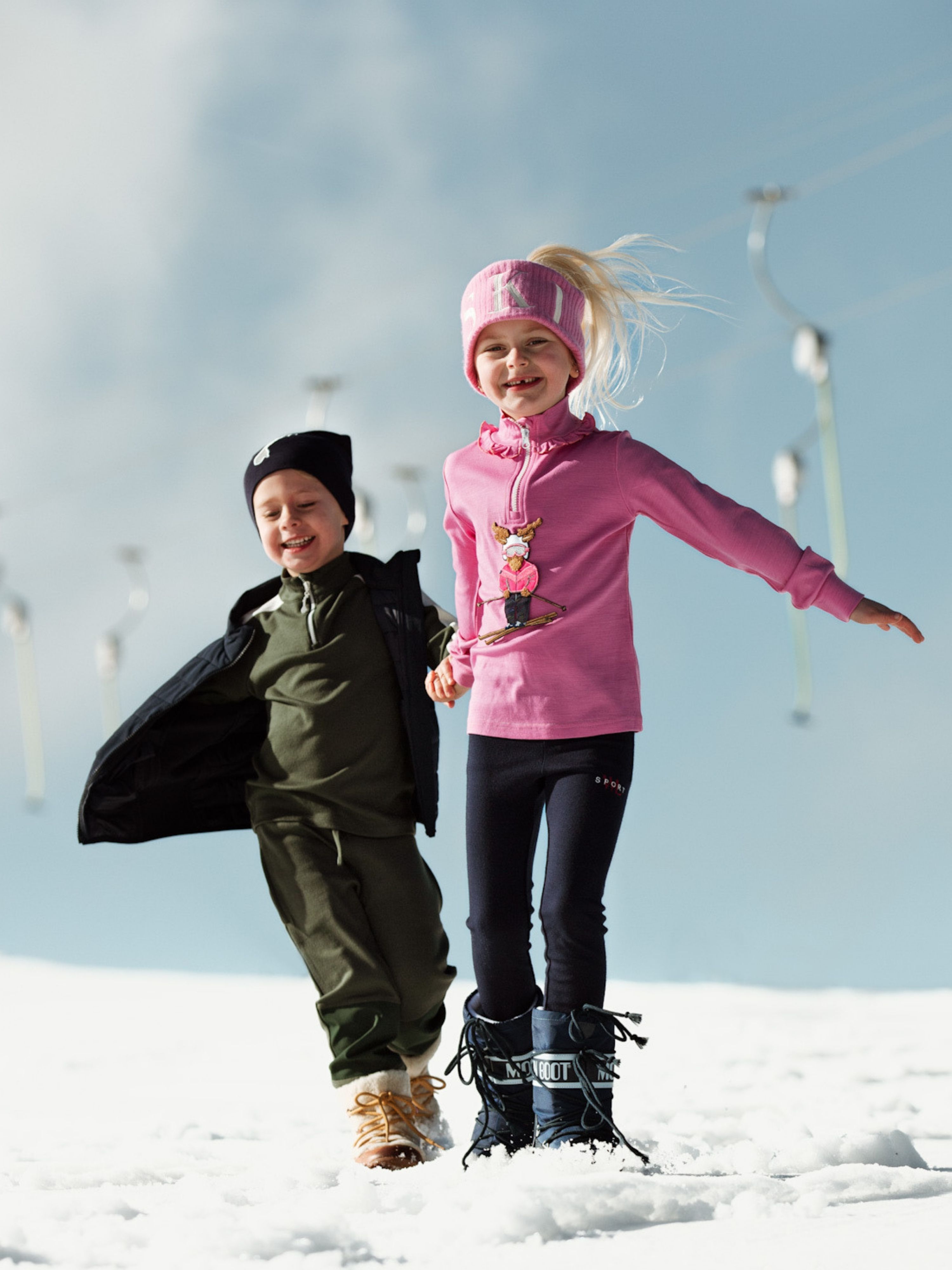 Høvringen Merino Half-Zip Bubblegum