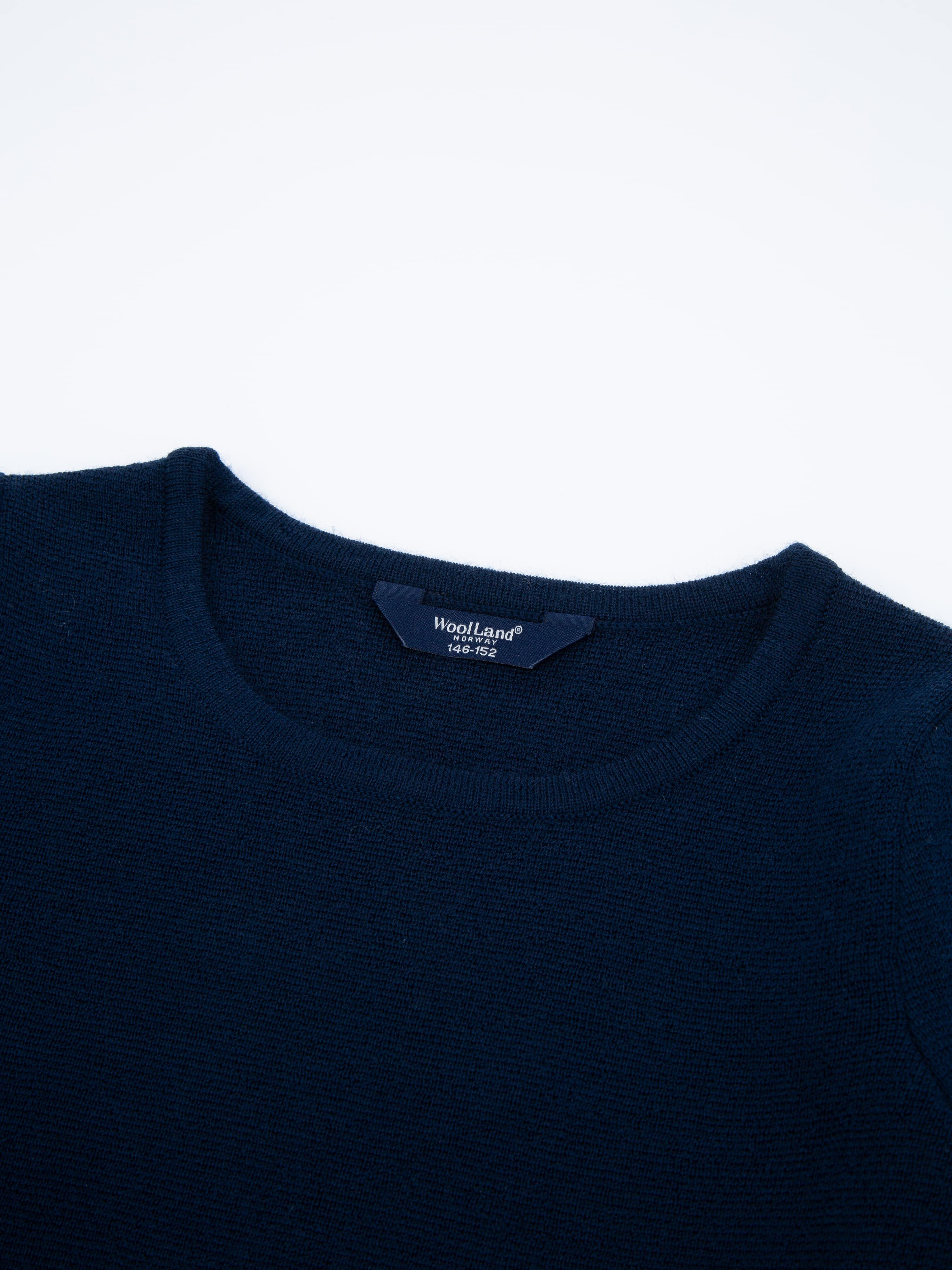 Kjerag Strikket Ullgenser Blue Ink