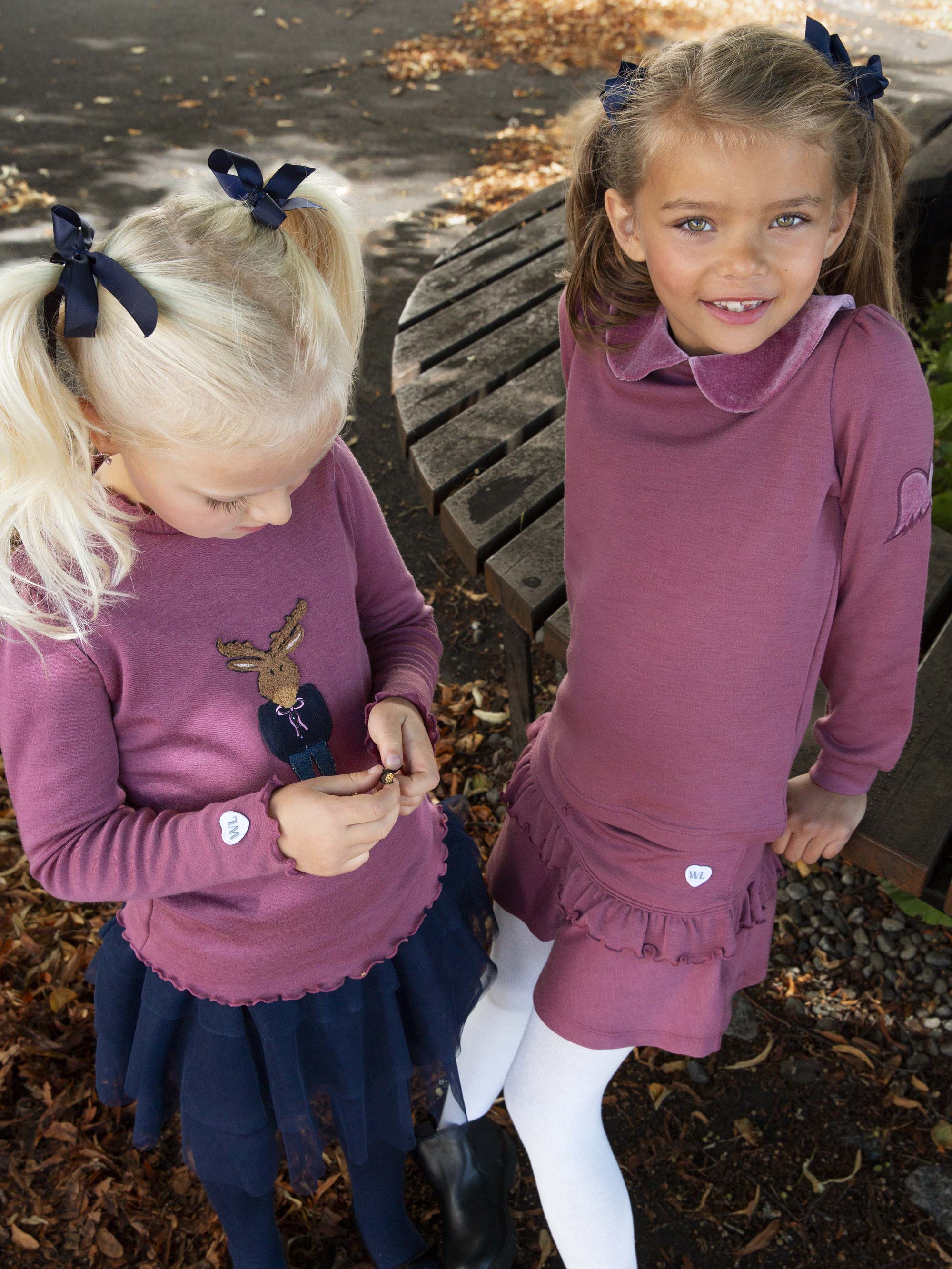 Sandefjord Merino Ullskjørt Dark Blush