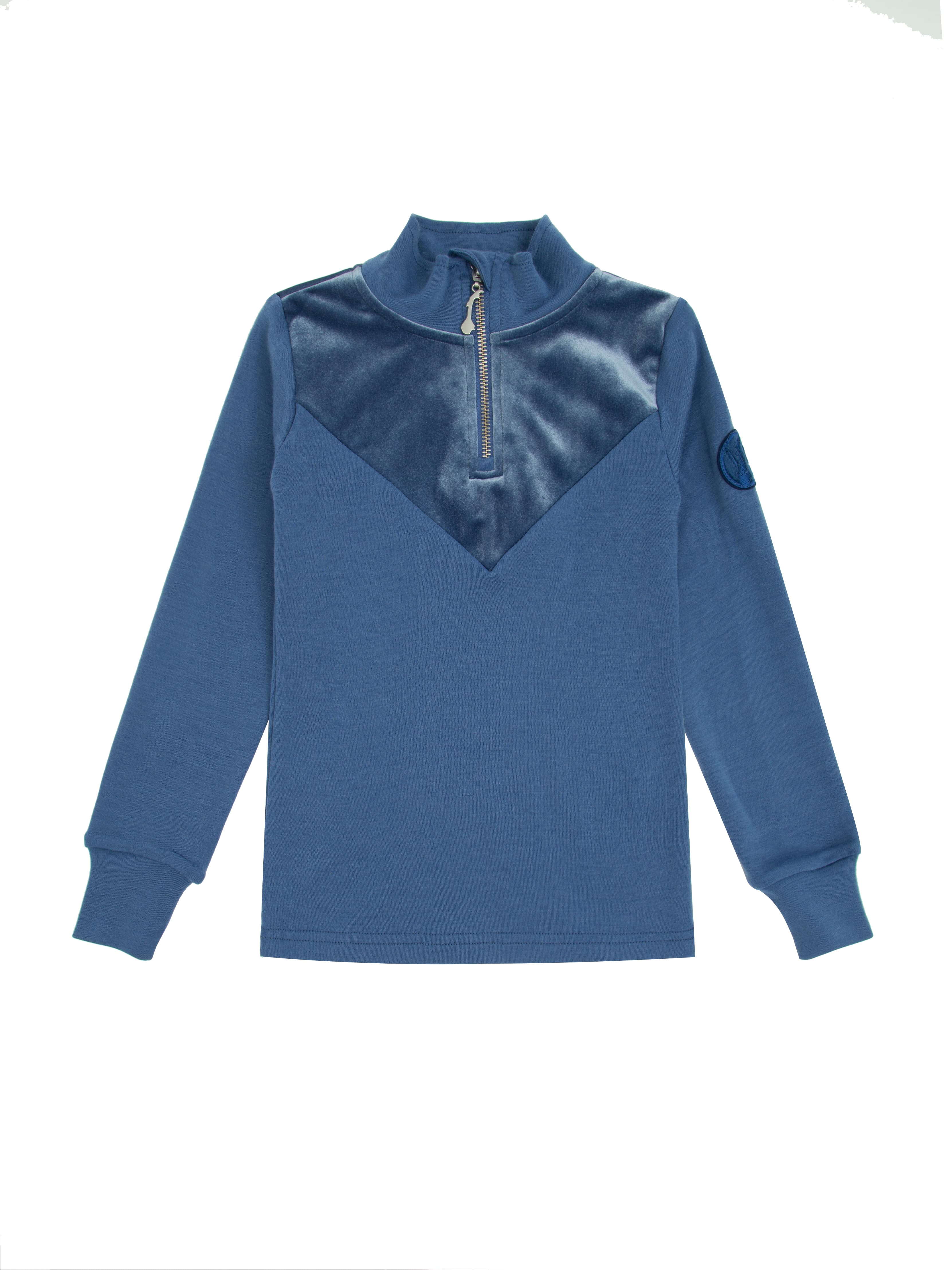 Sirdal Half-zip Ulltrøye Berry Blue