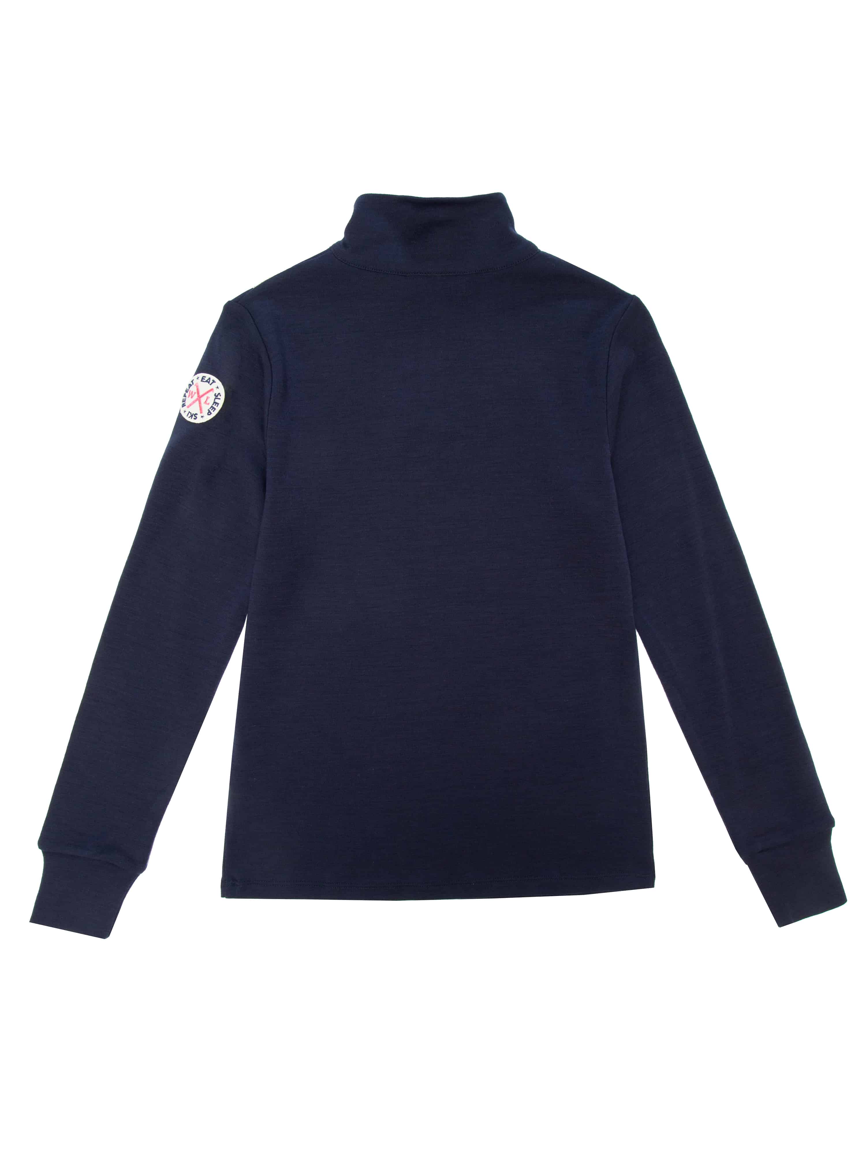 Skarslia Merino Half-zip Blue ink