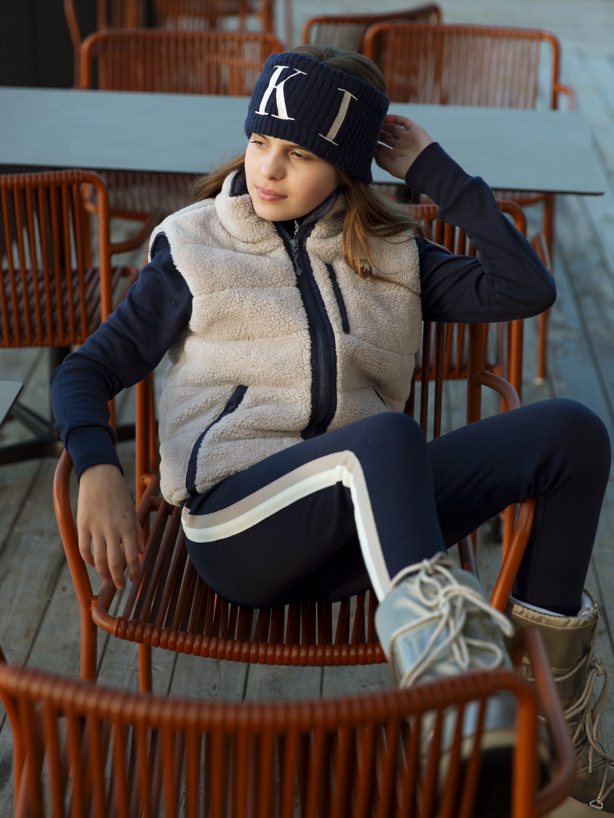 Skarslia Merino Ulltights Blue Ink