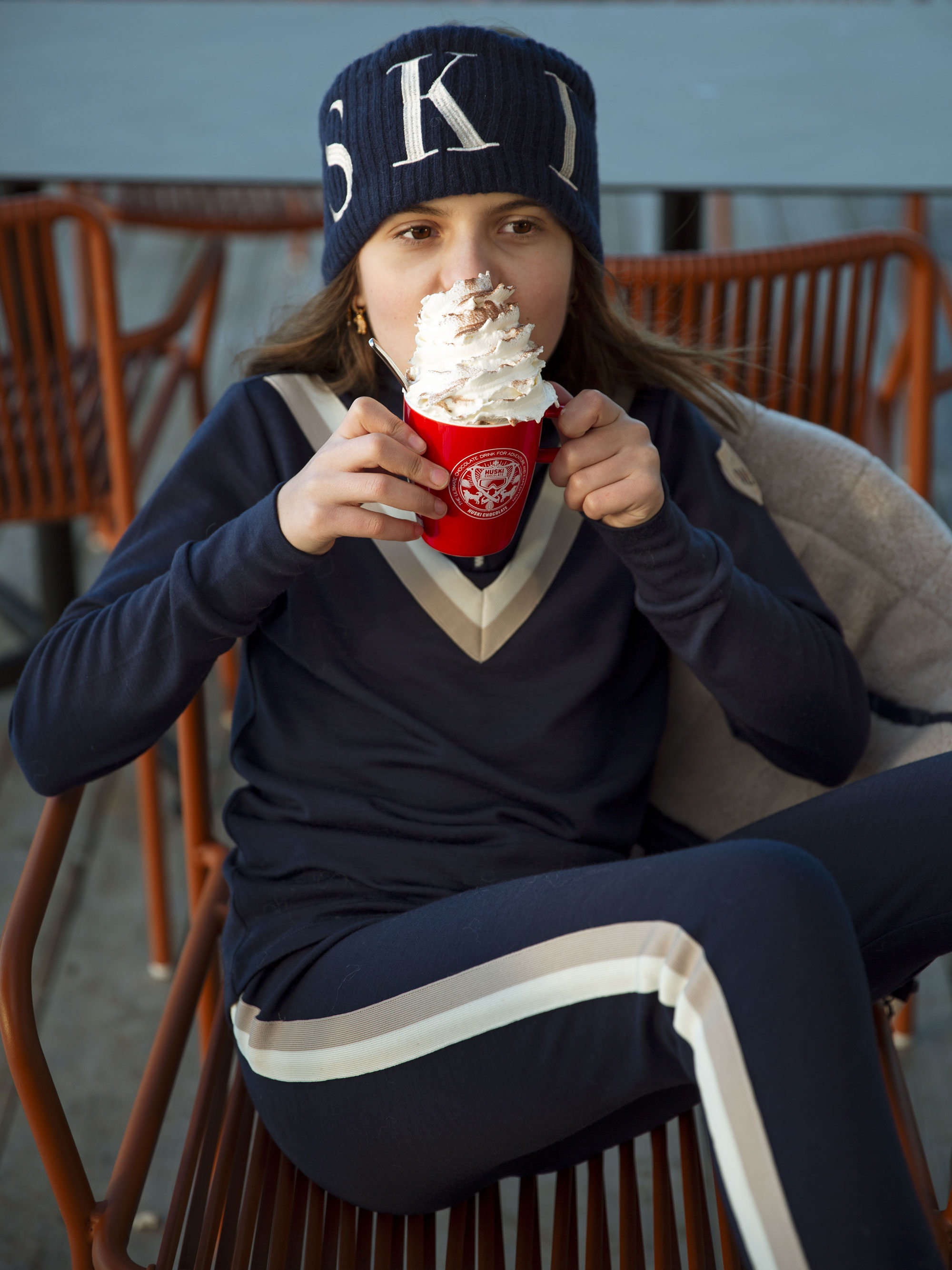 Skarslia Merino Ulltights Blue Ink