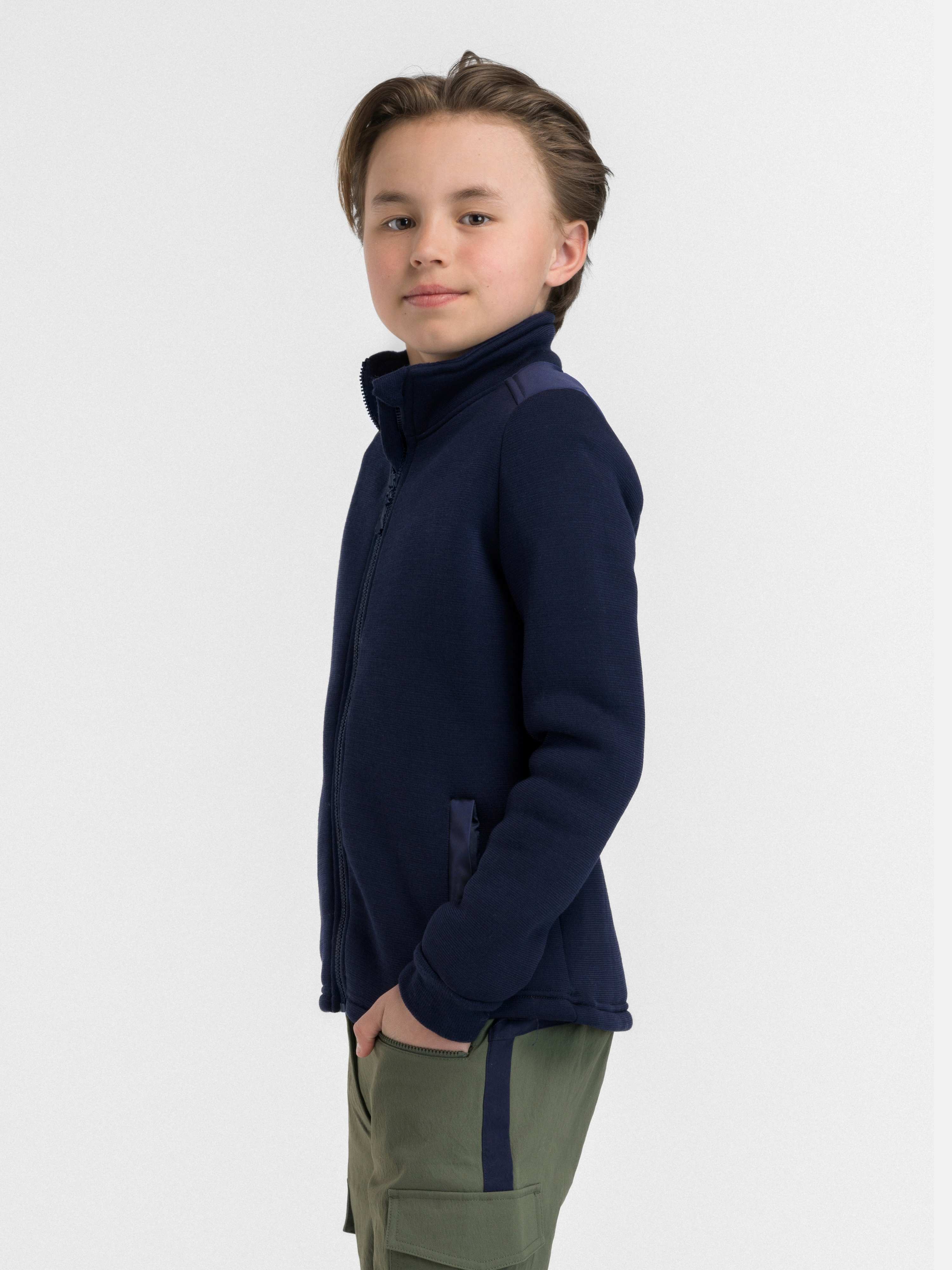 Sogndal Ull-fleece Jakke Blue ink