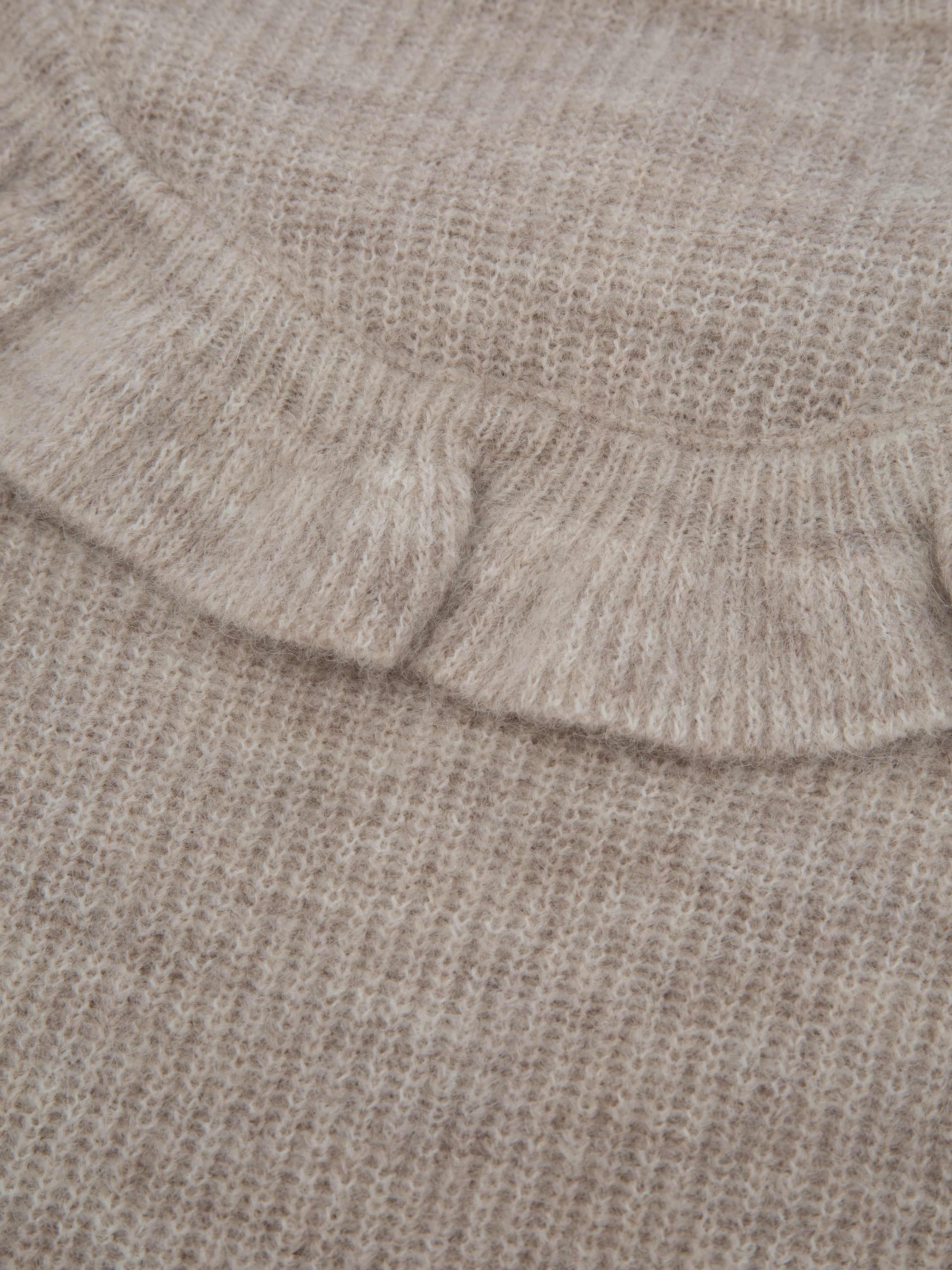 Vågå Strikket Ullgenser Light Sand