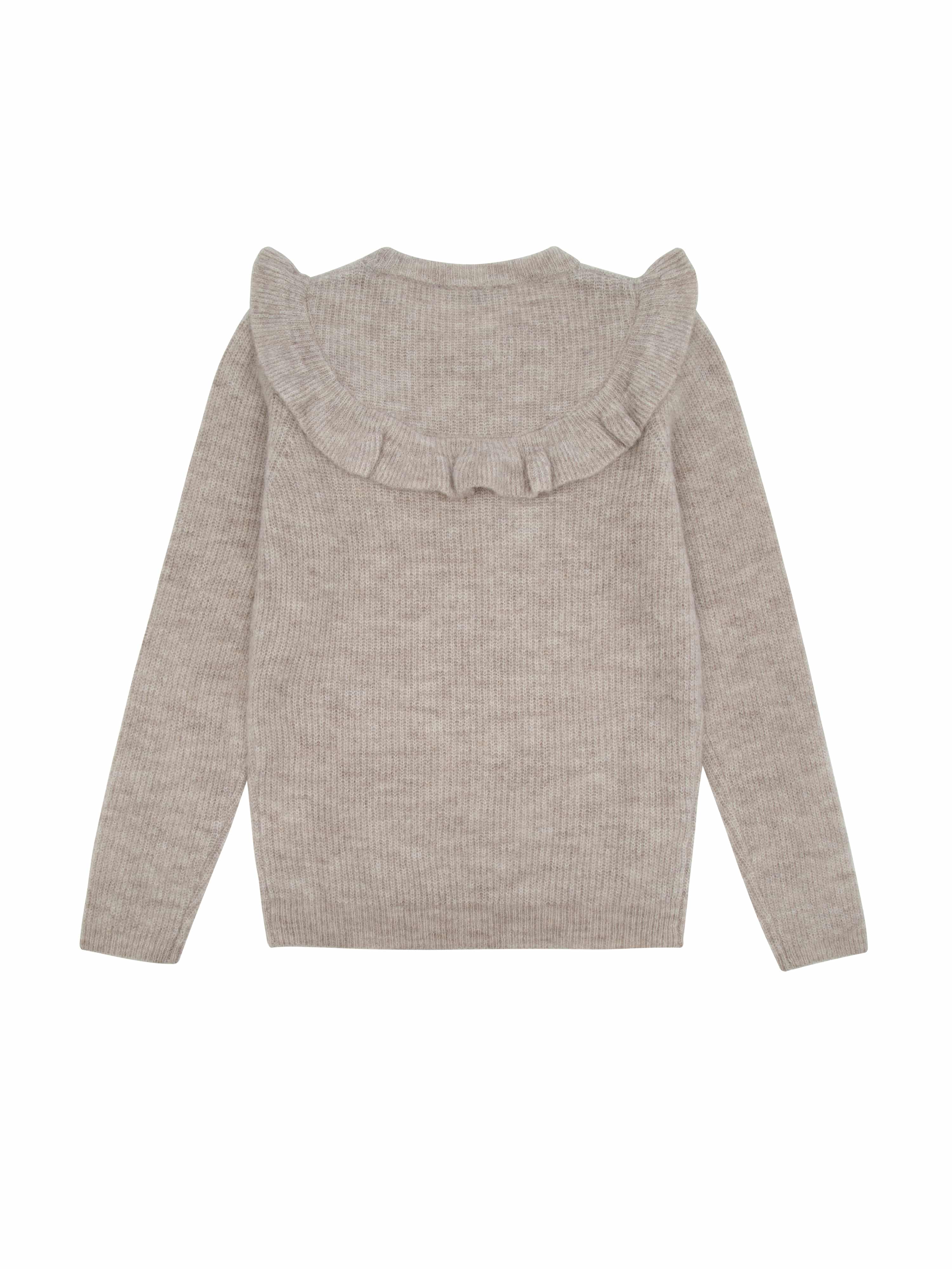 Vågå Strikket Ullgenser Light Sand