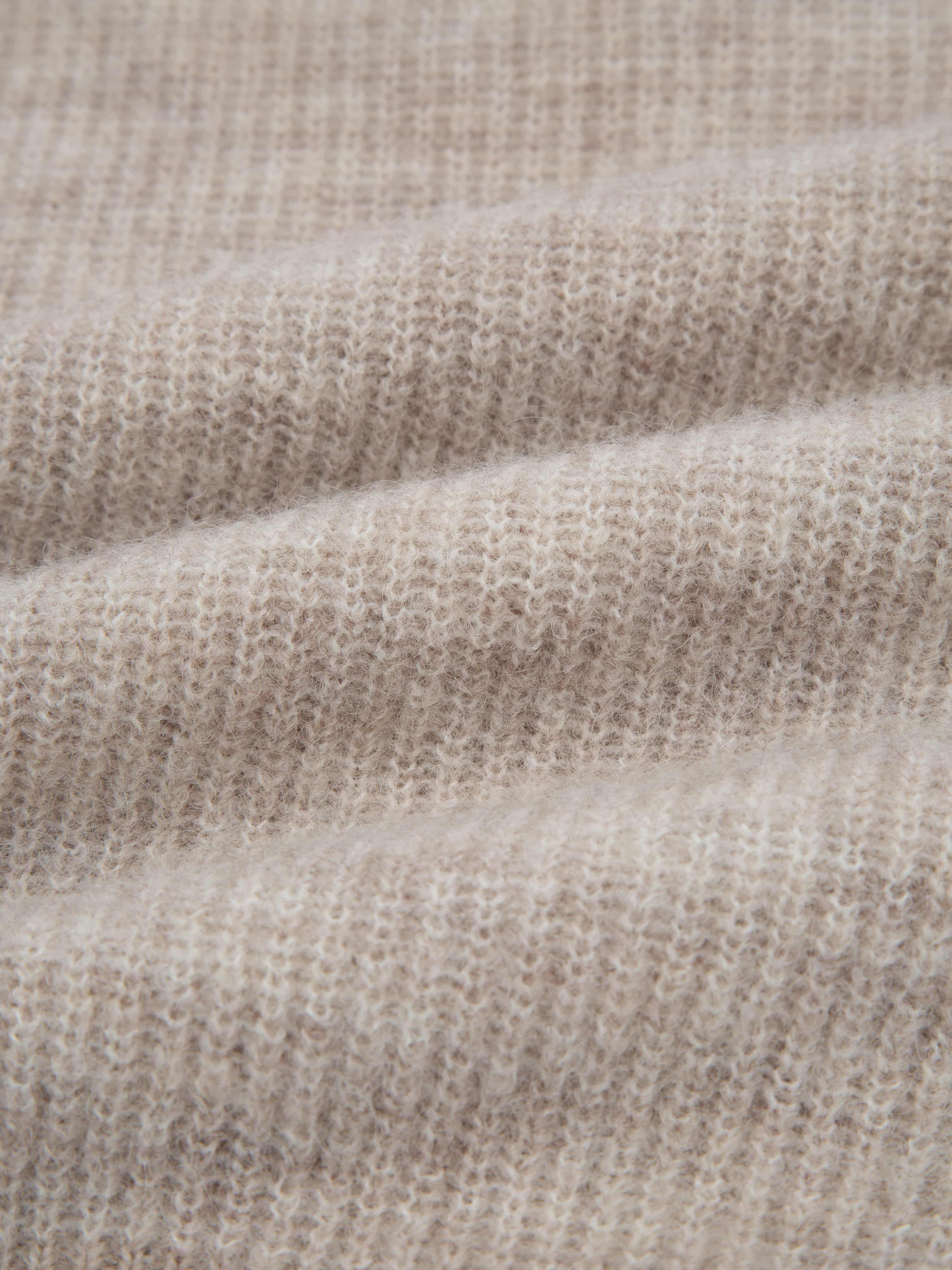 Vågå Strikket Ullgenser Light Sand