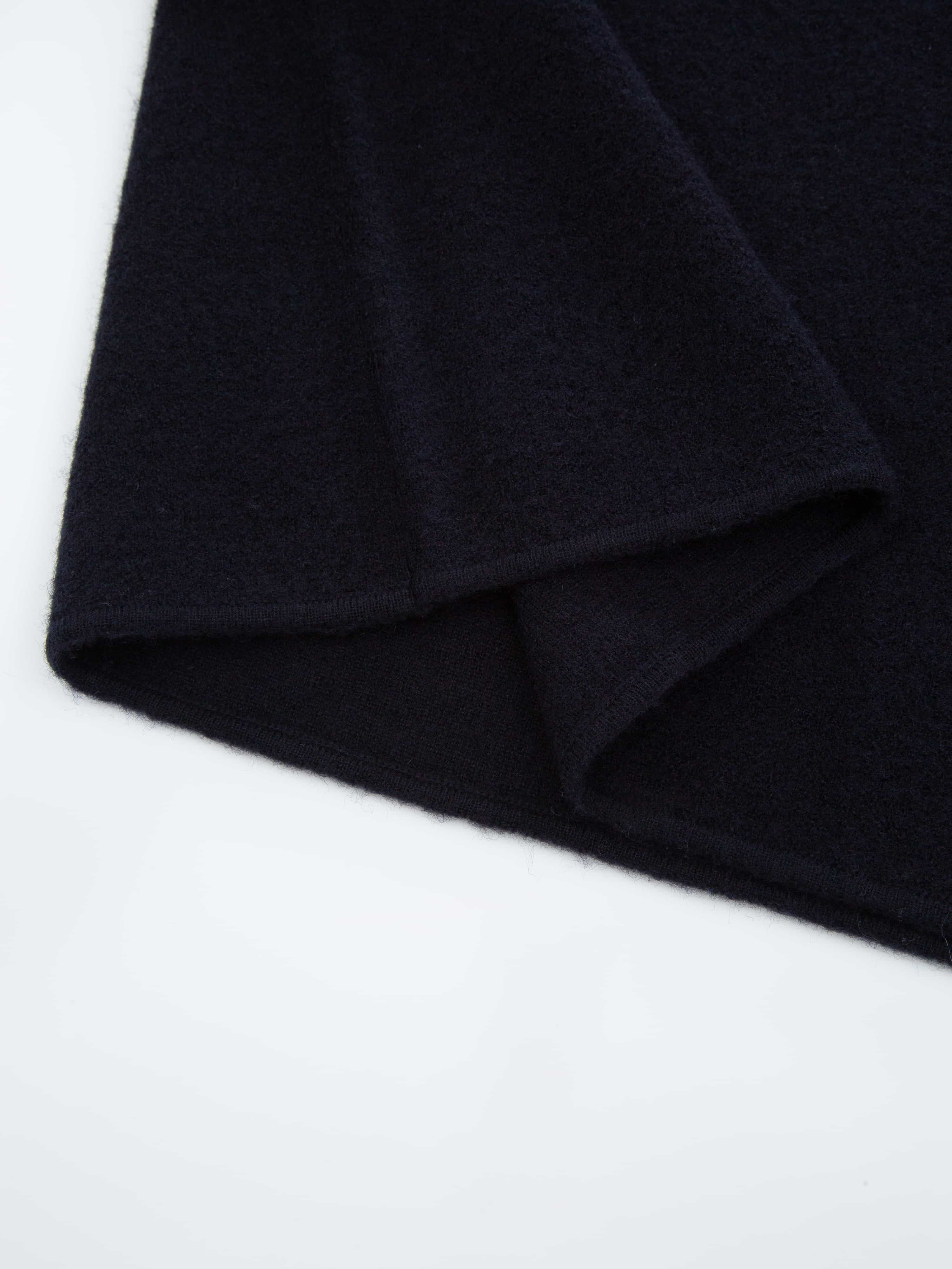 Slettmarkpiggen Buclé Ullgenser Dark Blue