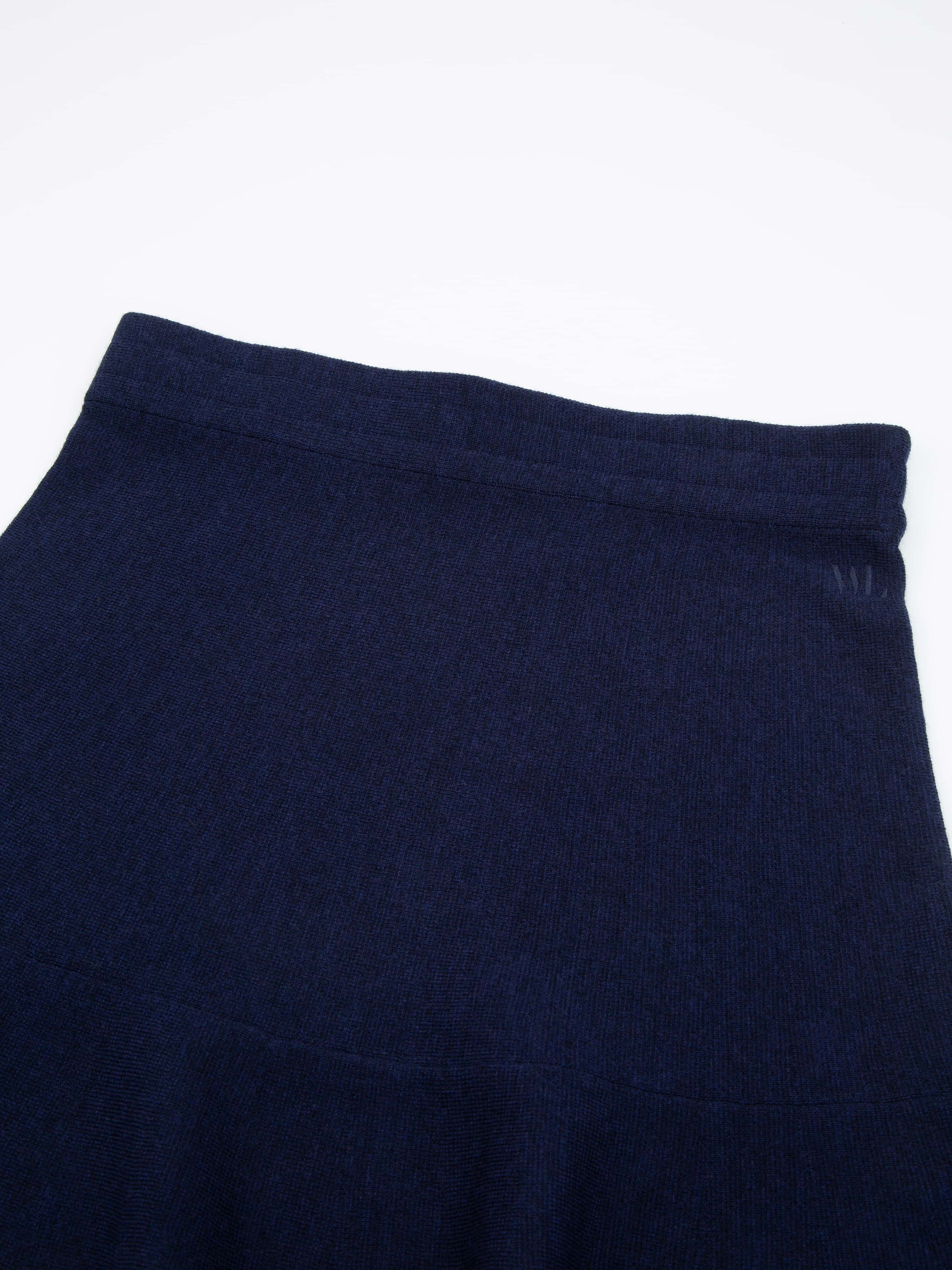 Fongen Ullskjørt Dark Blue