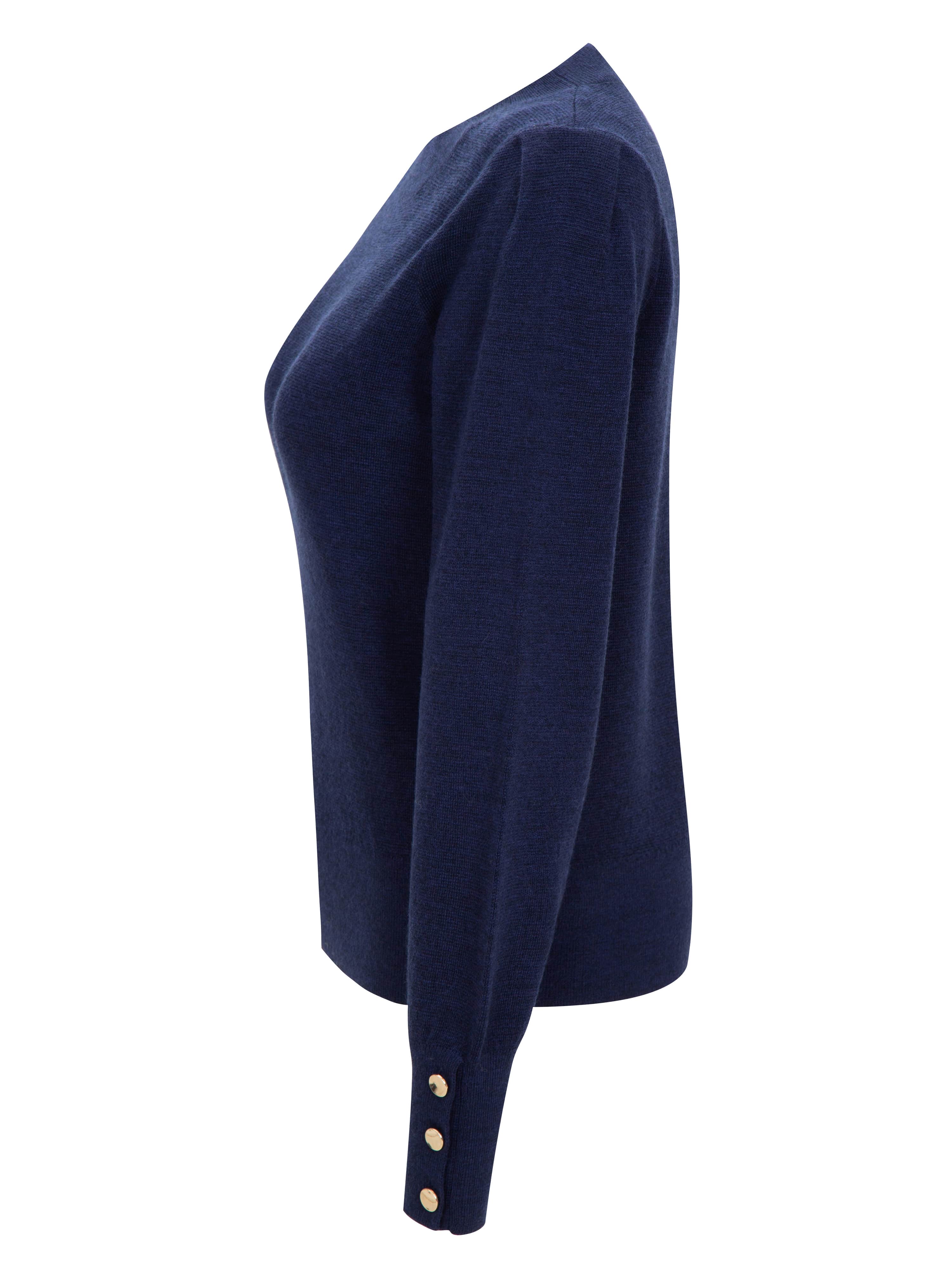 Fongen Strikket Ullgenser Dark Blue