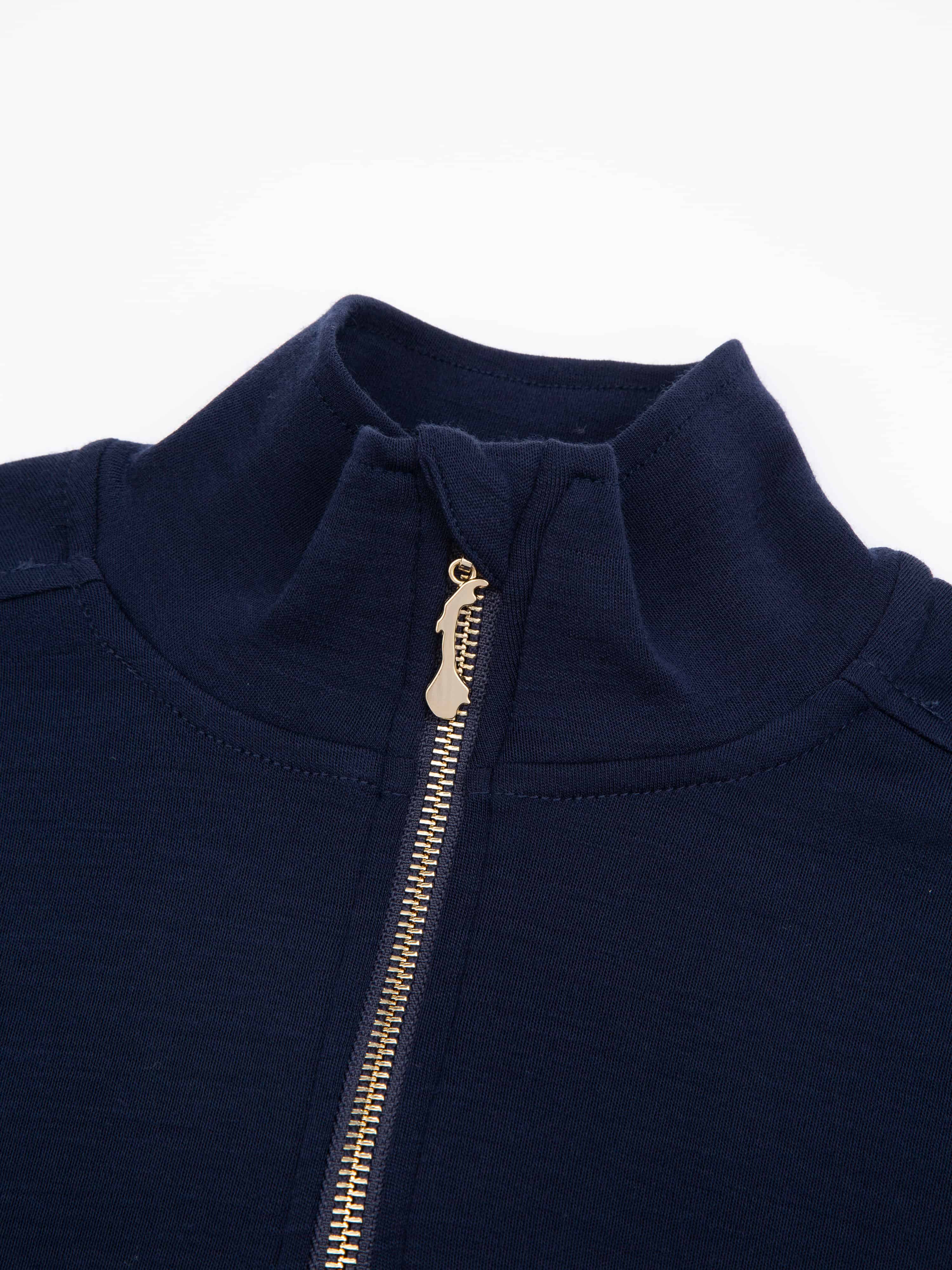 Glomfjord Half-Zip Ullgenser Blue Ink