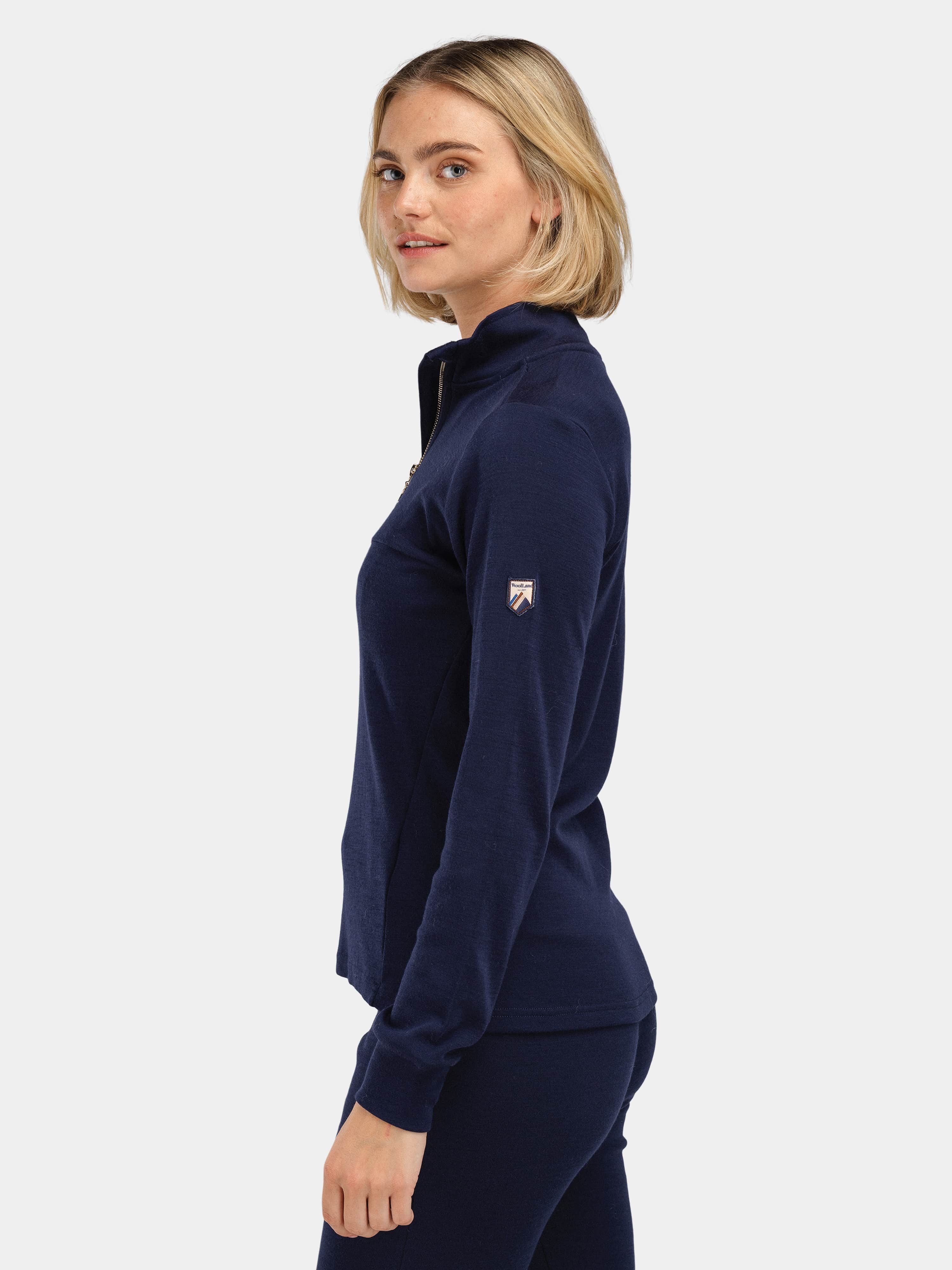 Glomfjord Half-Zip Ullgenser Blue Ink