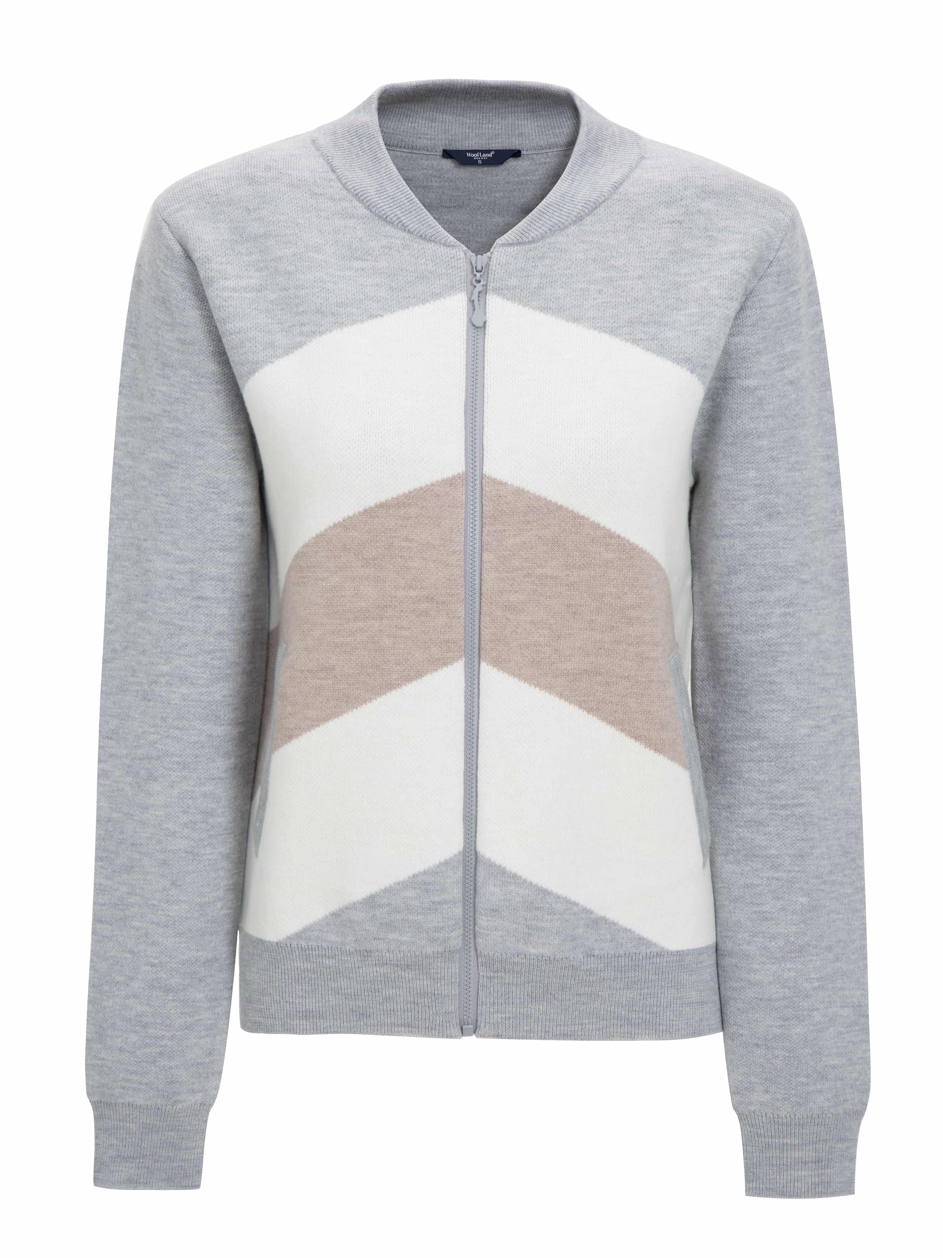 Hemsedal Strikket Bomber-Jakke Grey Melange