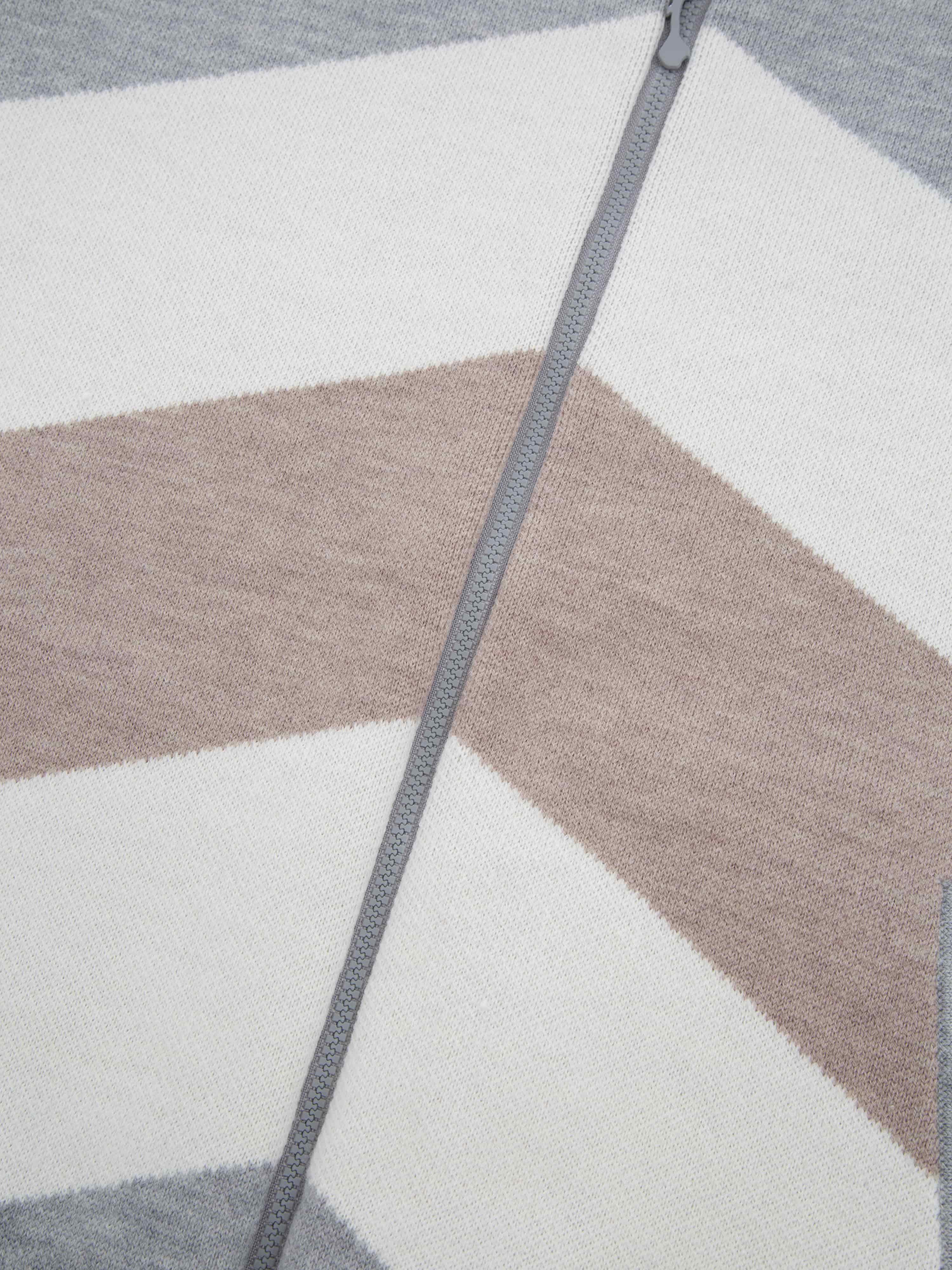 Hemsedal Strikket Bomber-Jakke Grey Melange