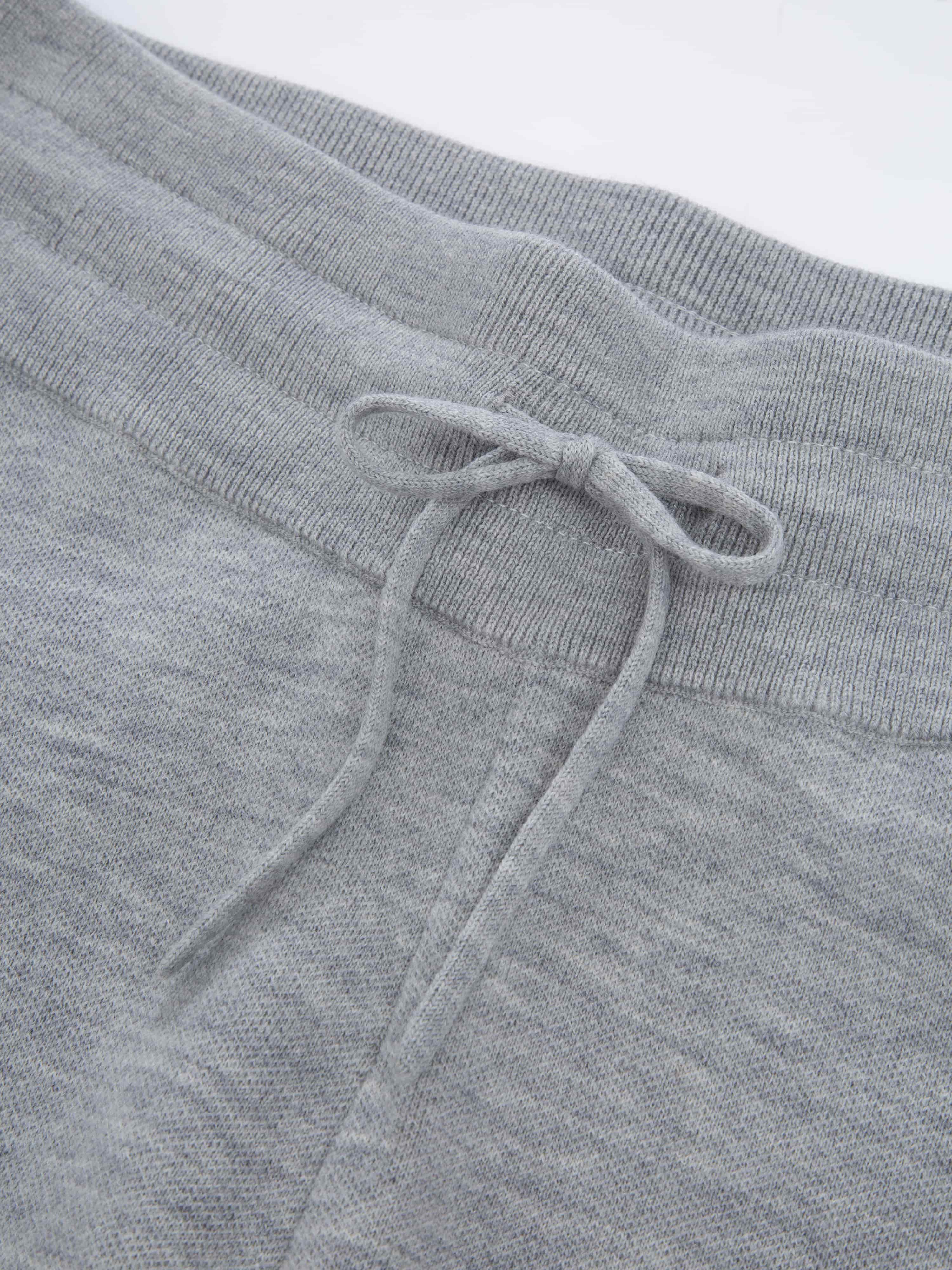 Hemsedal Strikket Ullbukse  Grey Melange