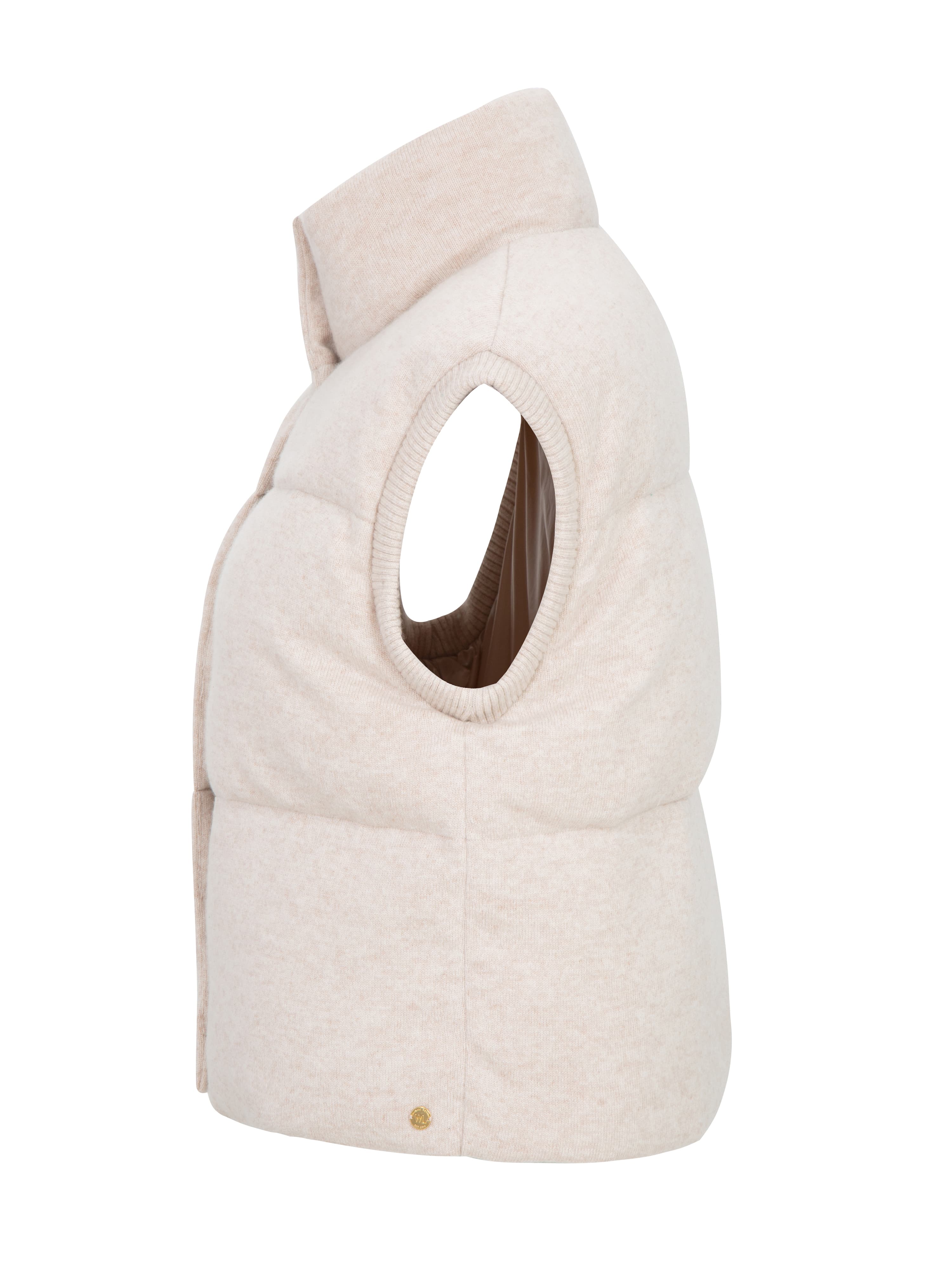 Loftet Kashmir Vest Light Sand Melange