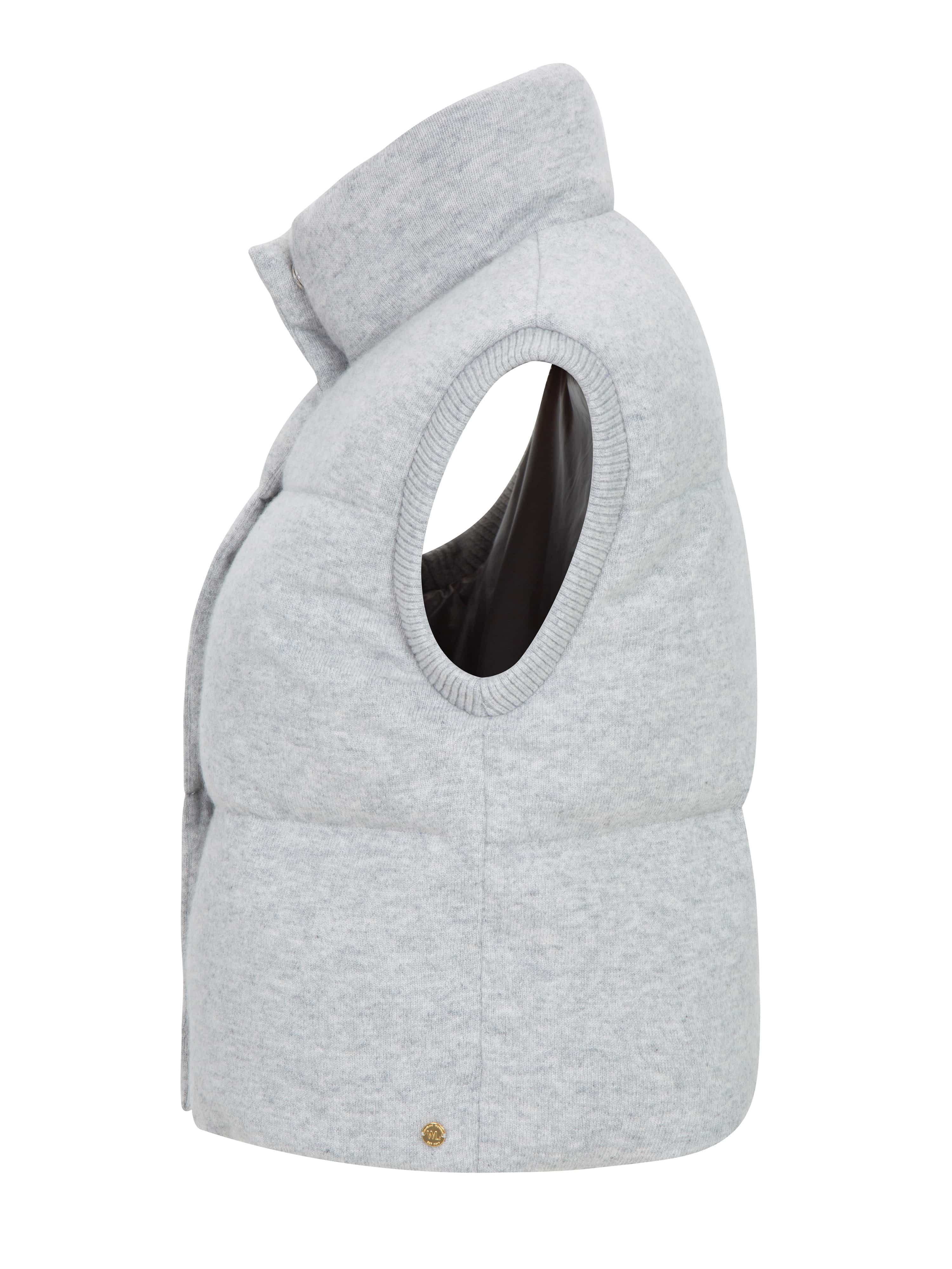 Loftet Kashmir Vest Grey Melange