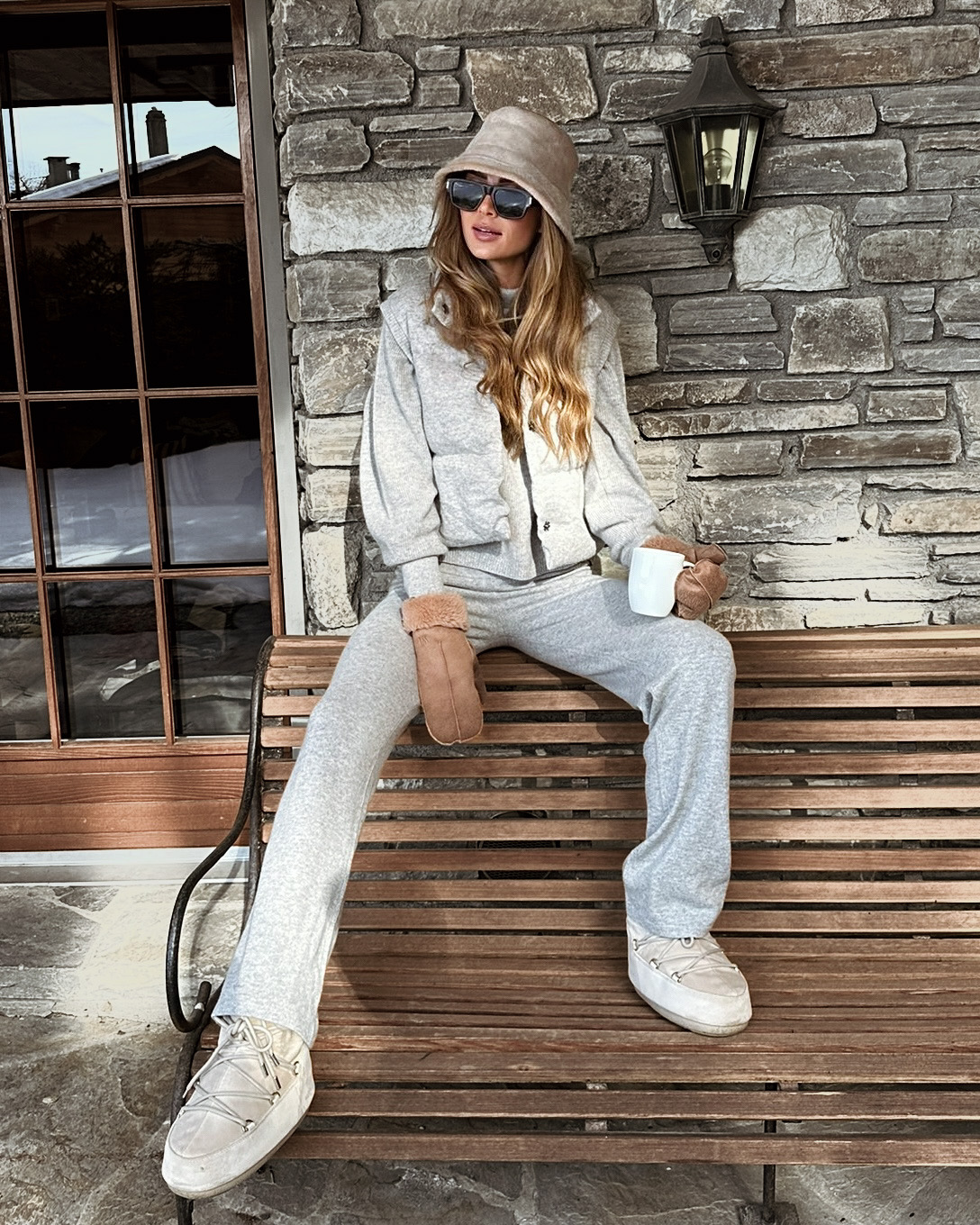 Loftet Kashmir Vest Grey Melange