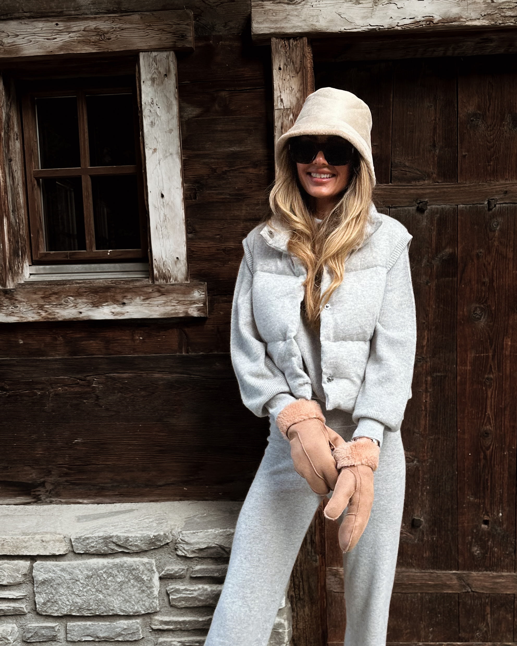 Loftet Kashmir Vest Grey Melange