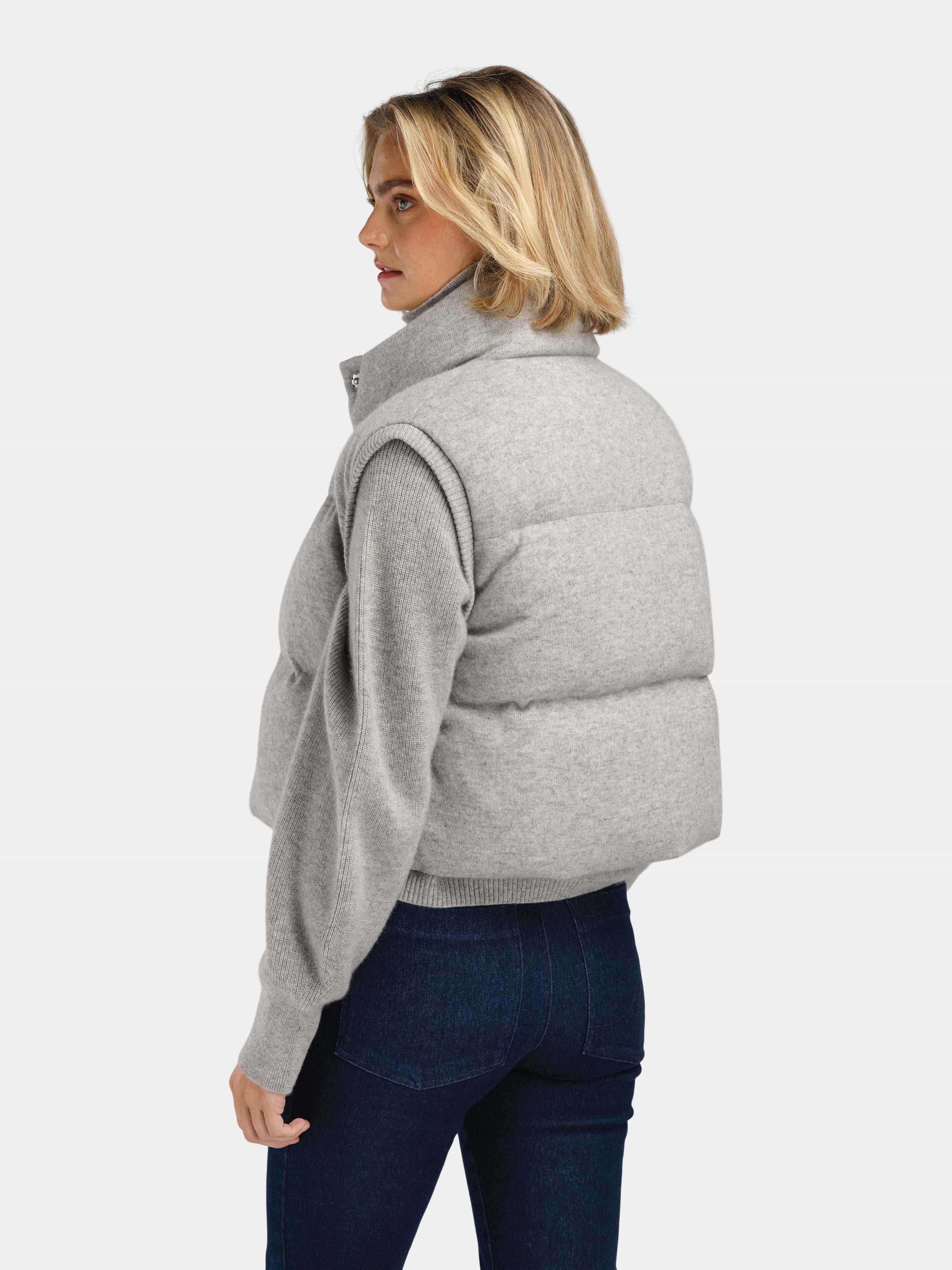 Loftet Kashmir Vest Grey Melange