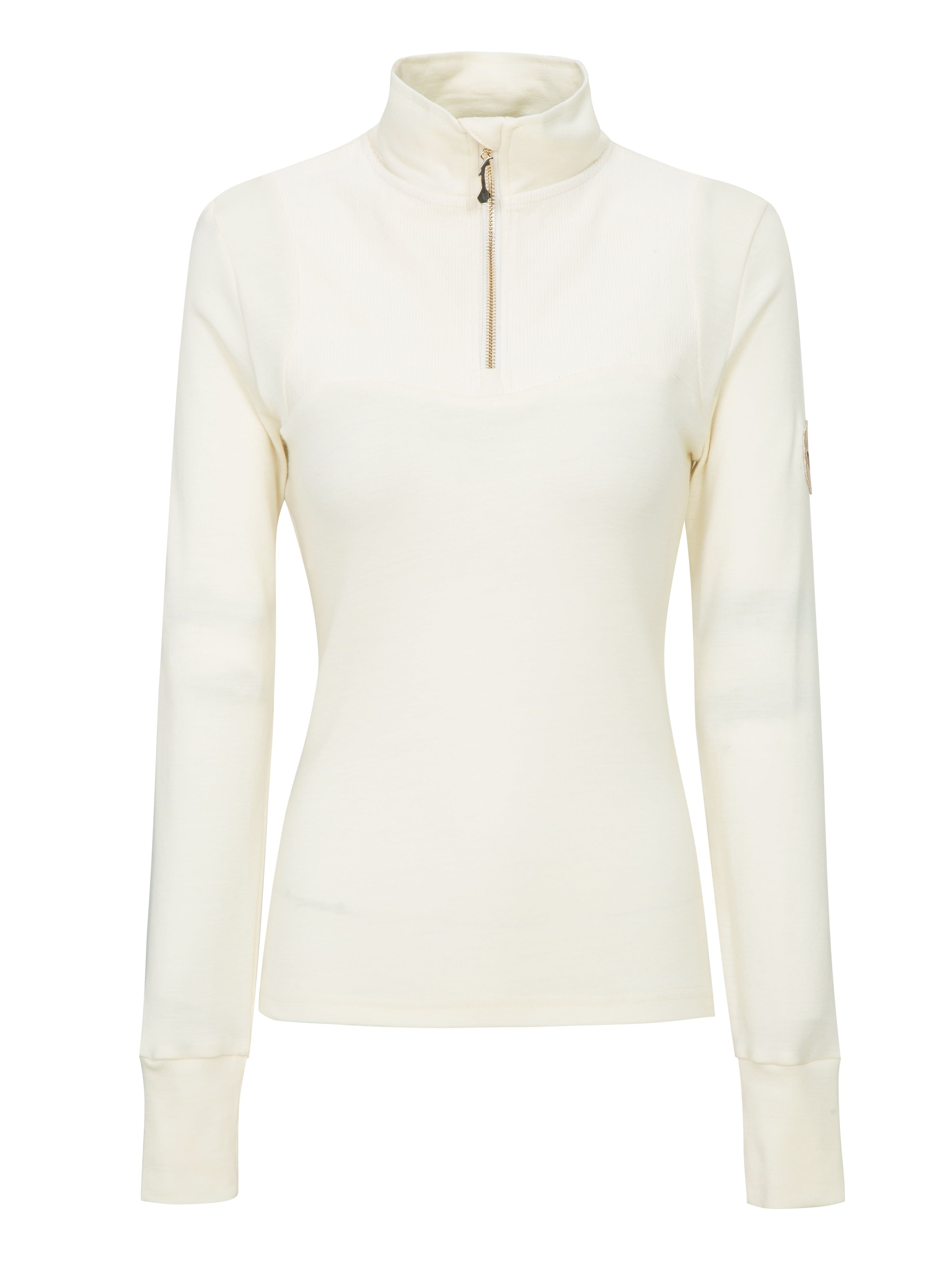 Sirdal Merino Cord Half-zip Snow White