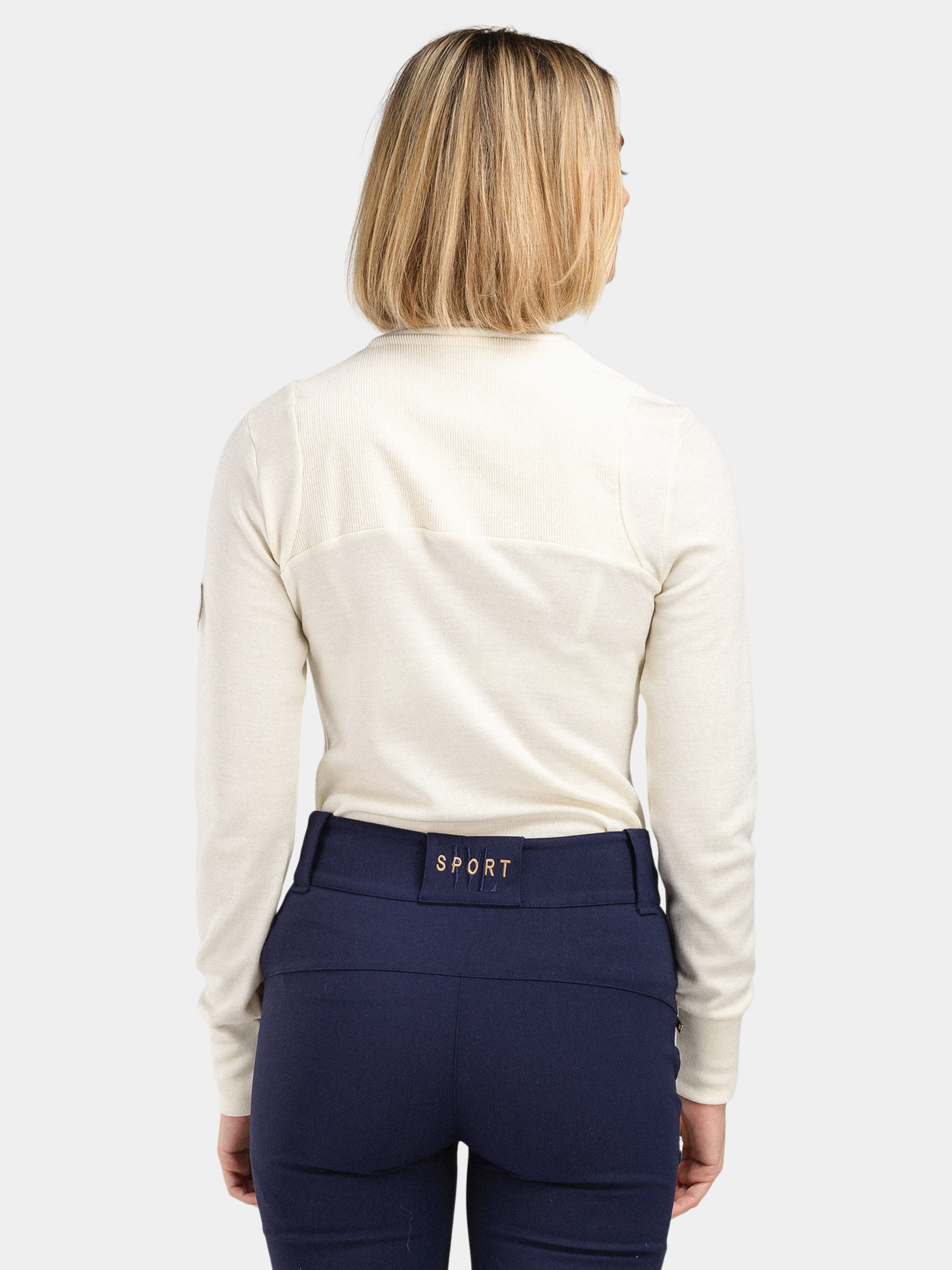 Sirdal Merino Cord Half-zip Snow White