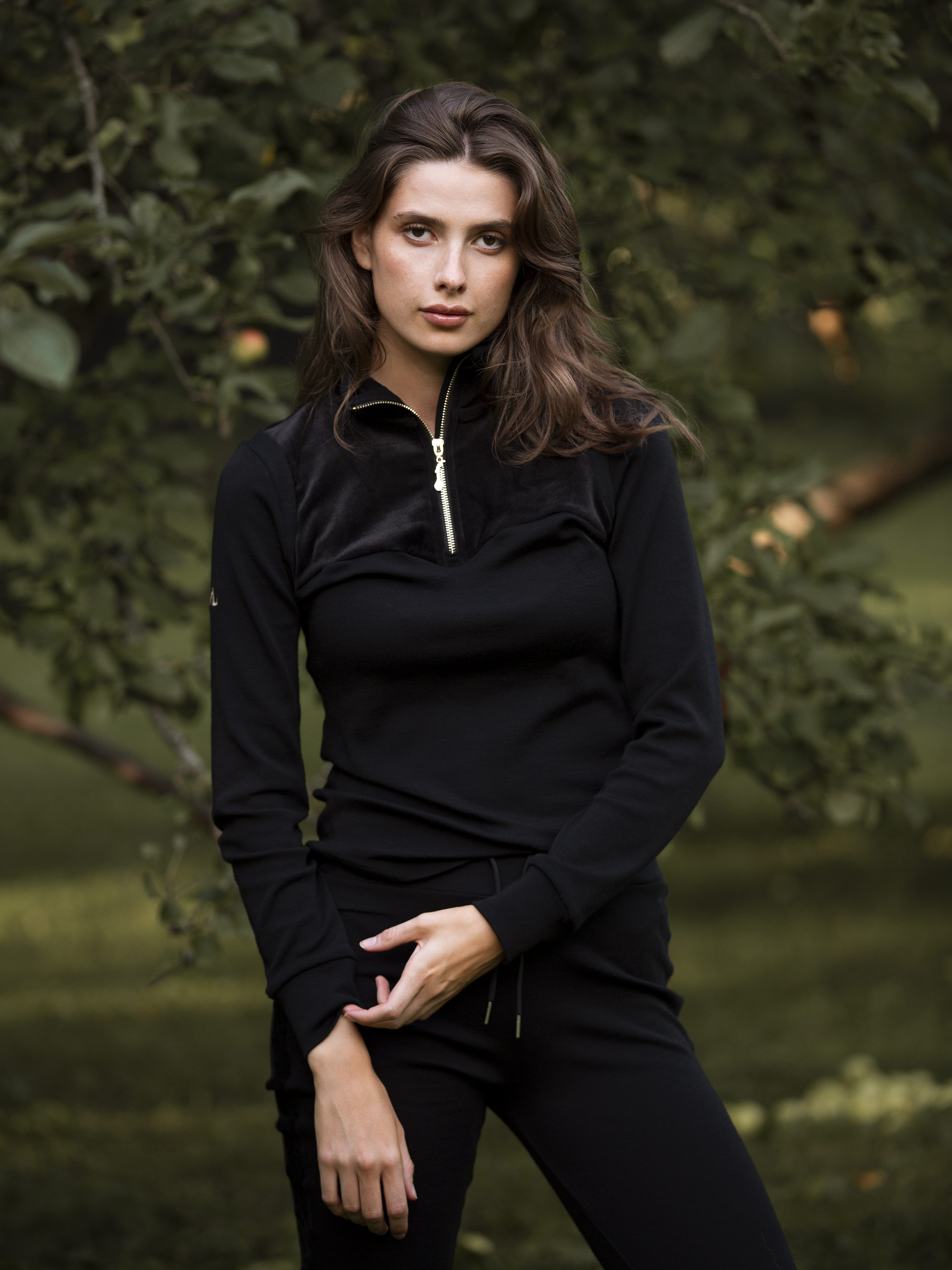 Sirdal Half-zip Ulltrøye Pure Black