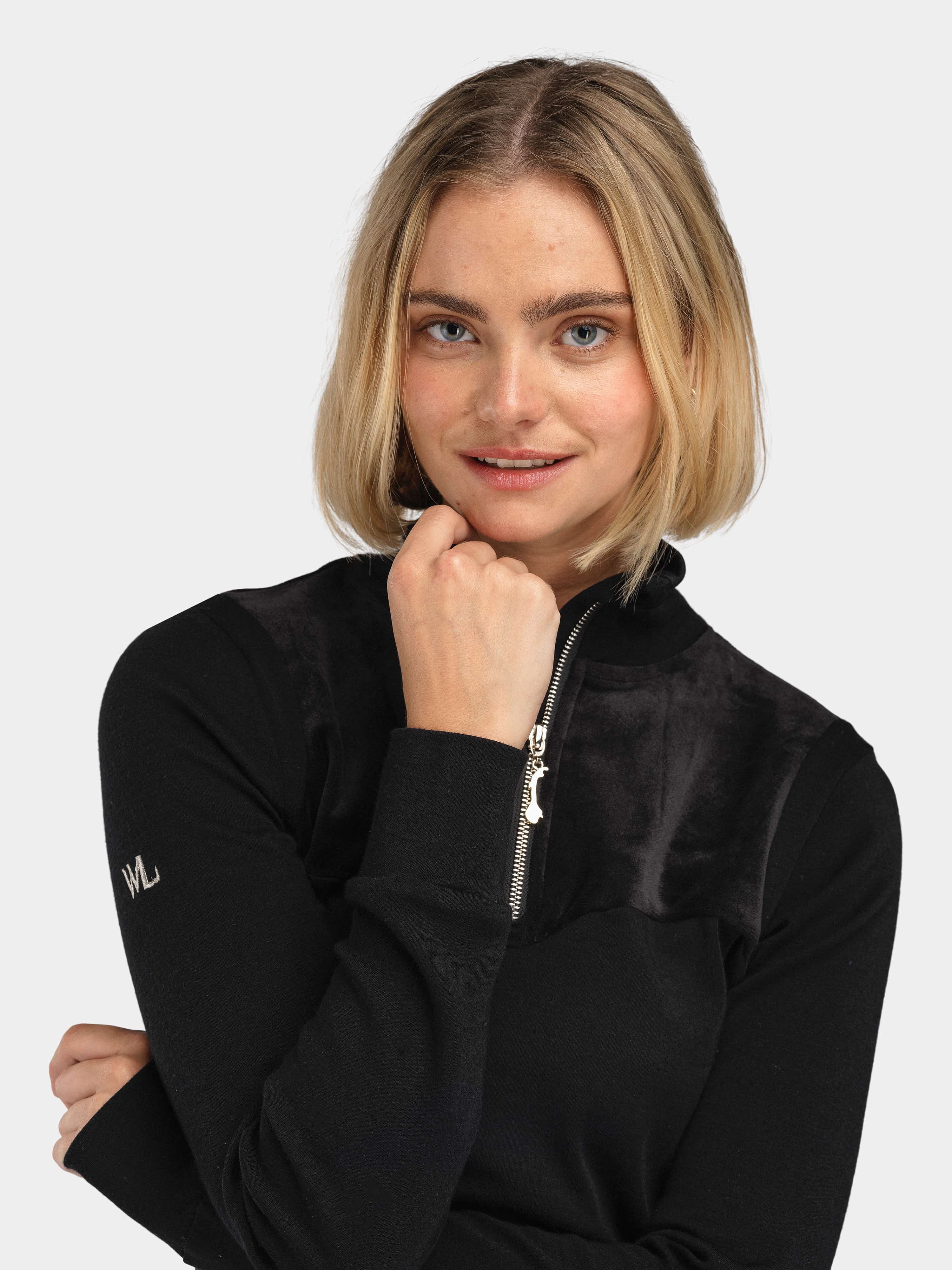 Sirdal Half-zip Ulltrøye Pure Black