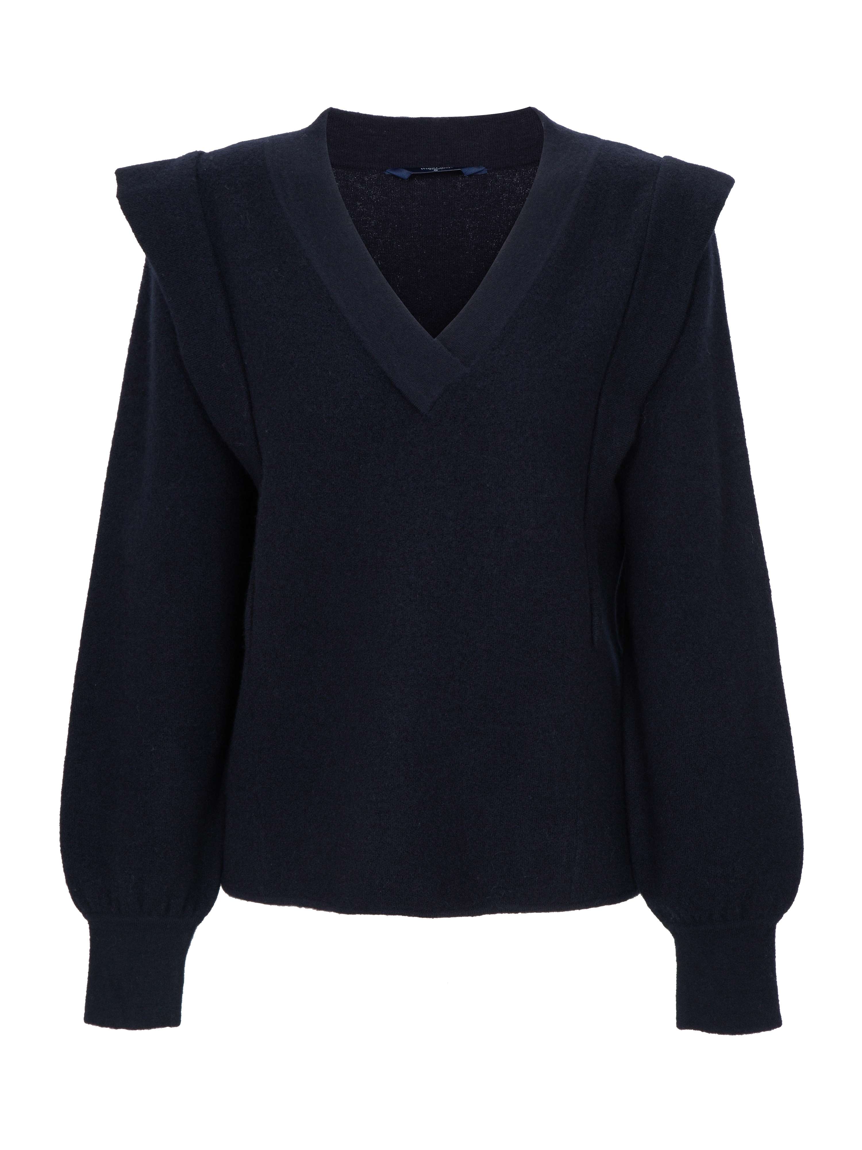 Slettmarkpiggen Buclé Ullgenser Dark Blue