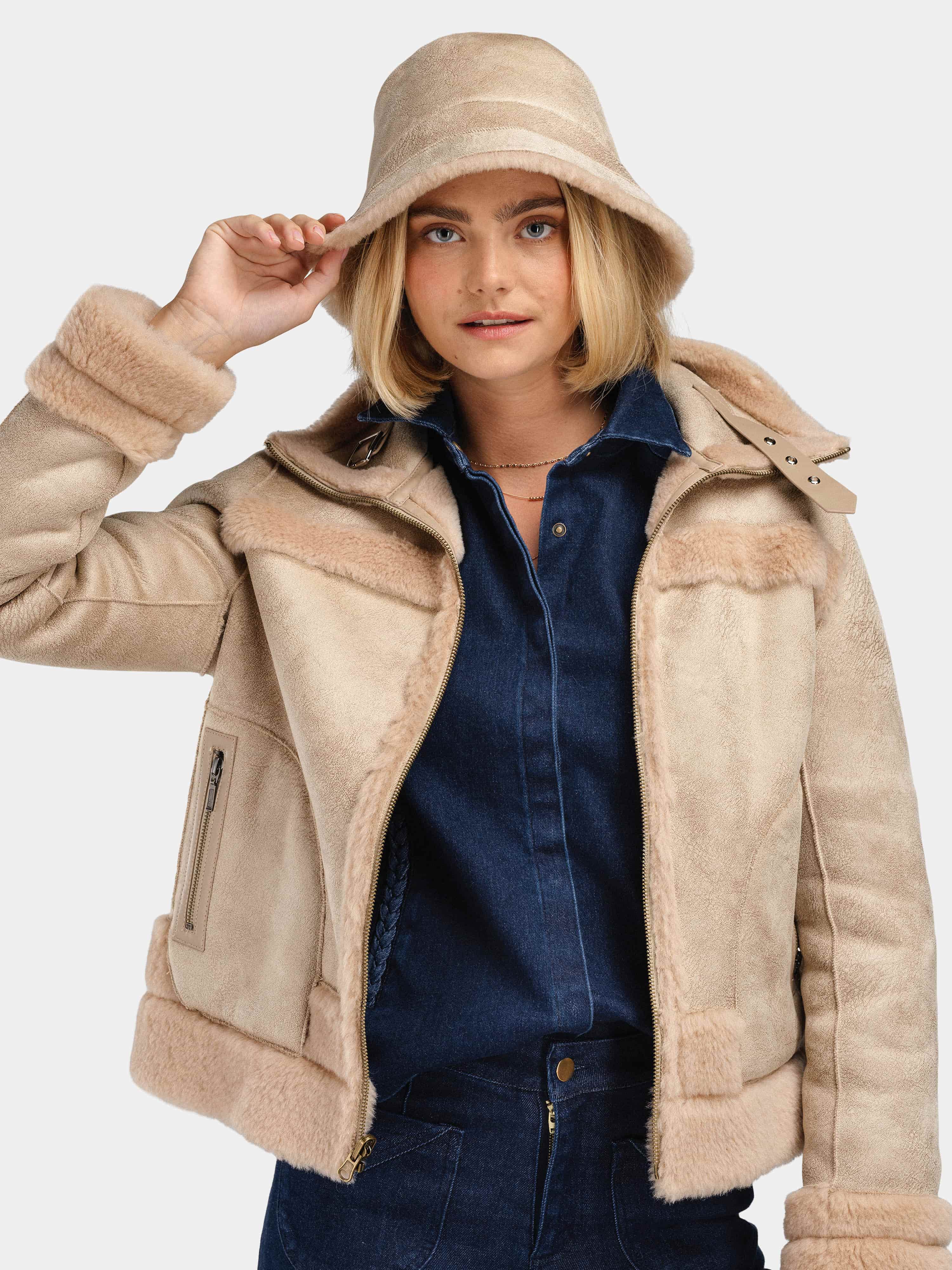 Solveggen Pilé Jakke Champagne