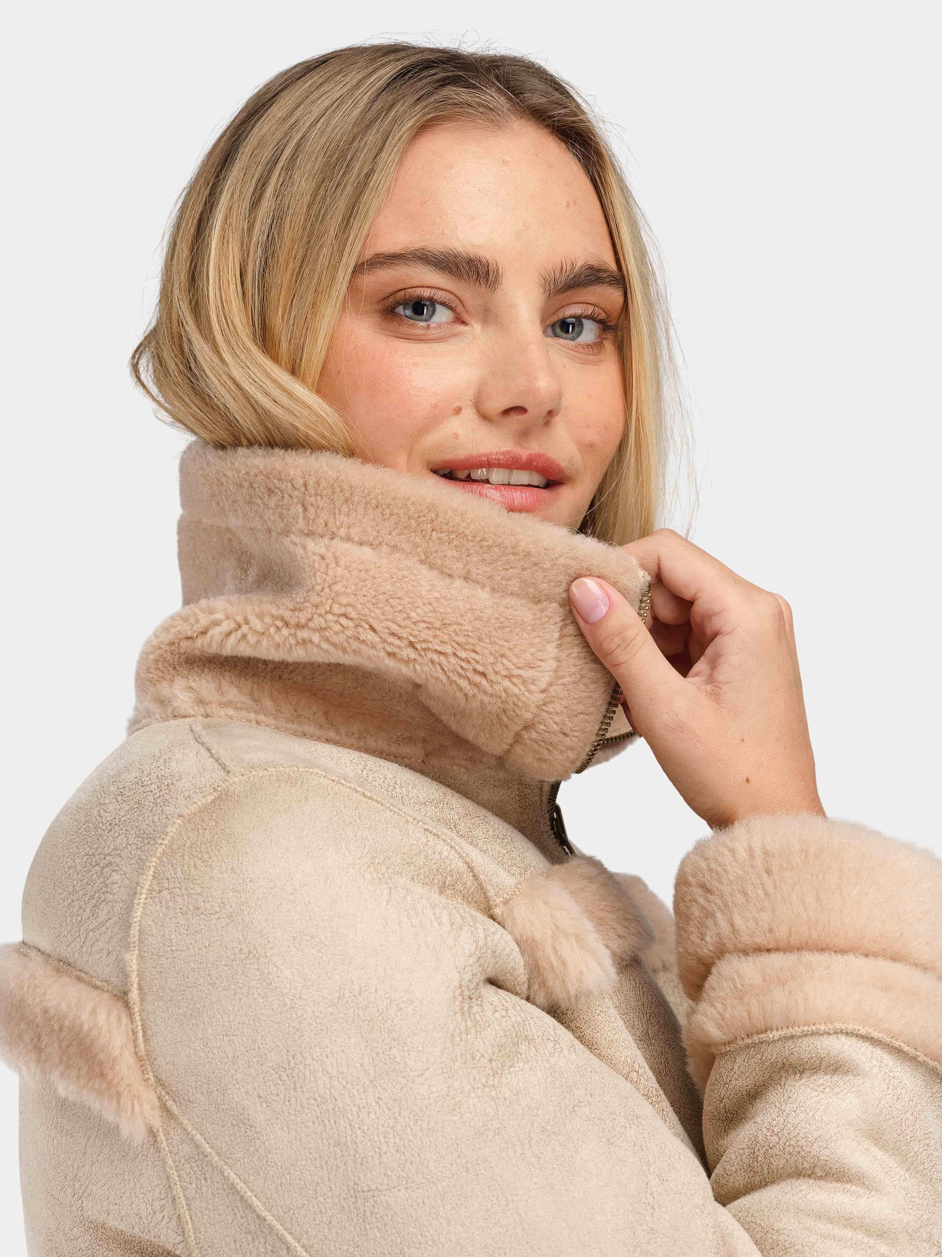 Solveggen Pilé Jakke Champagne