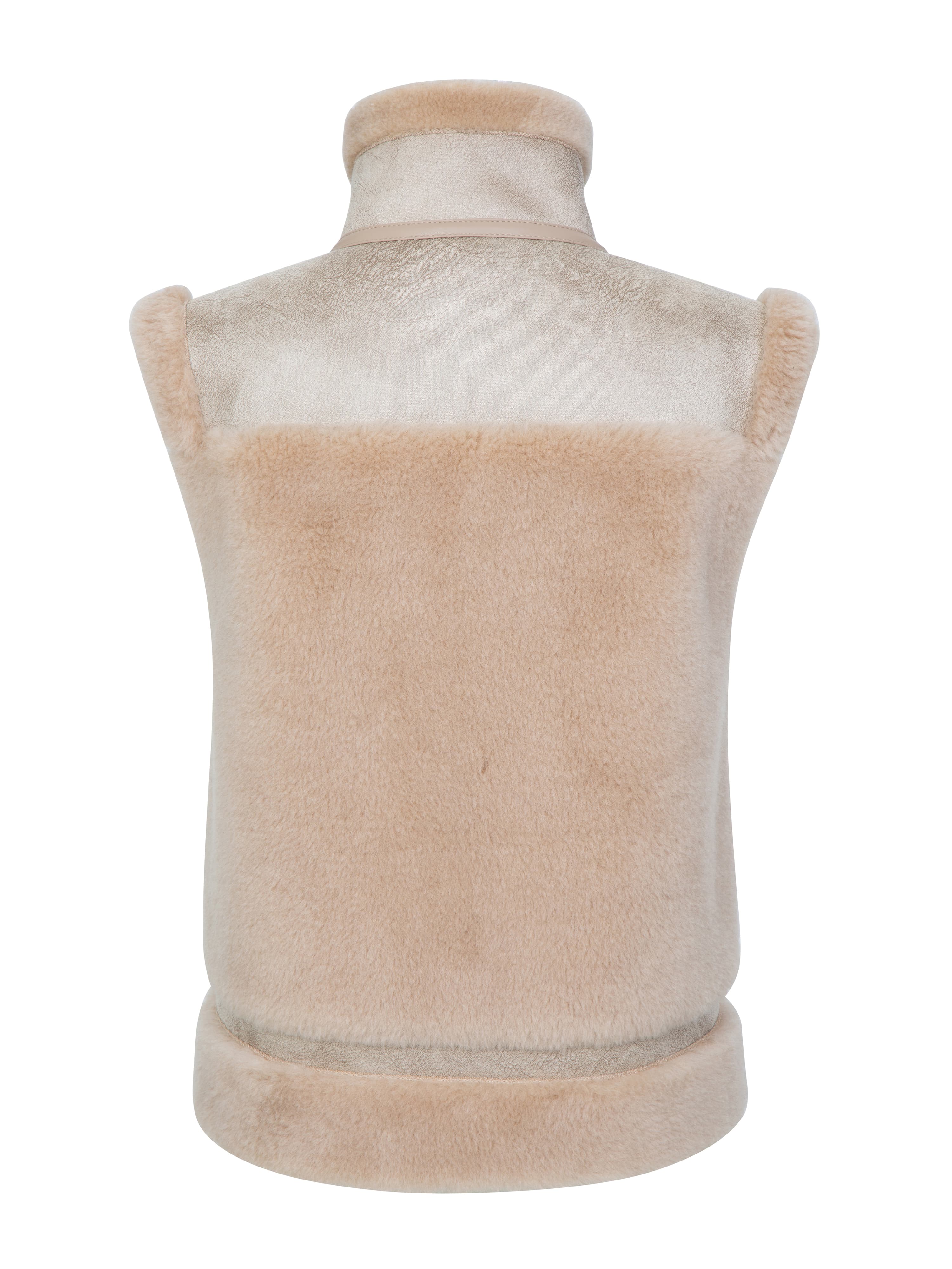 Solveggen Lammeull Vest Champagne