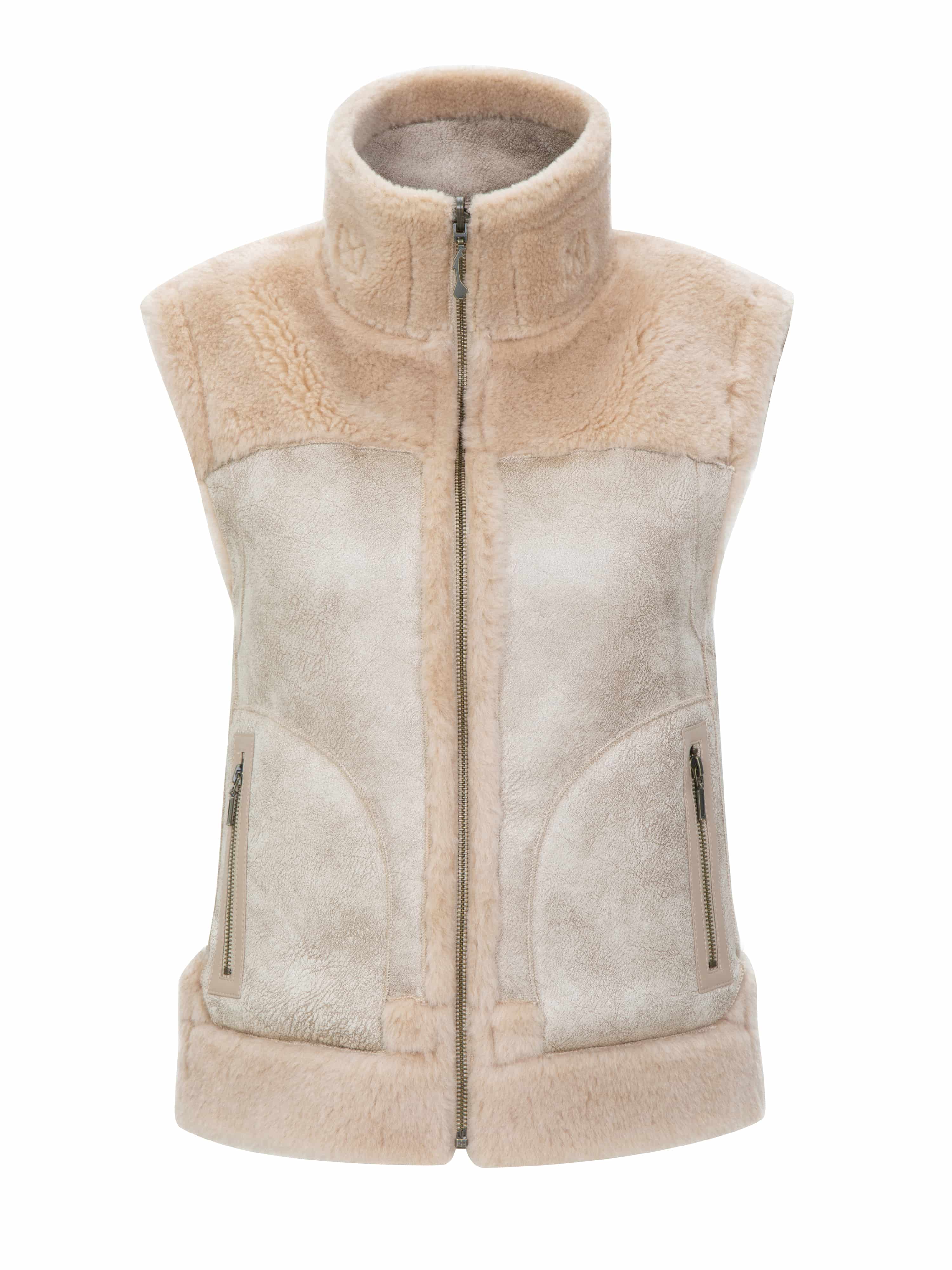 Solveggen Lammeull Vest Champagne