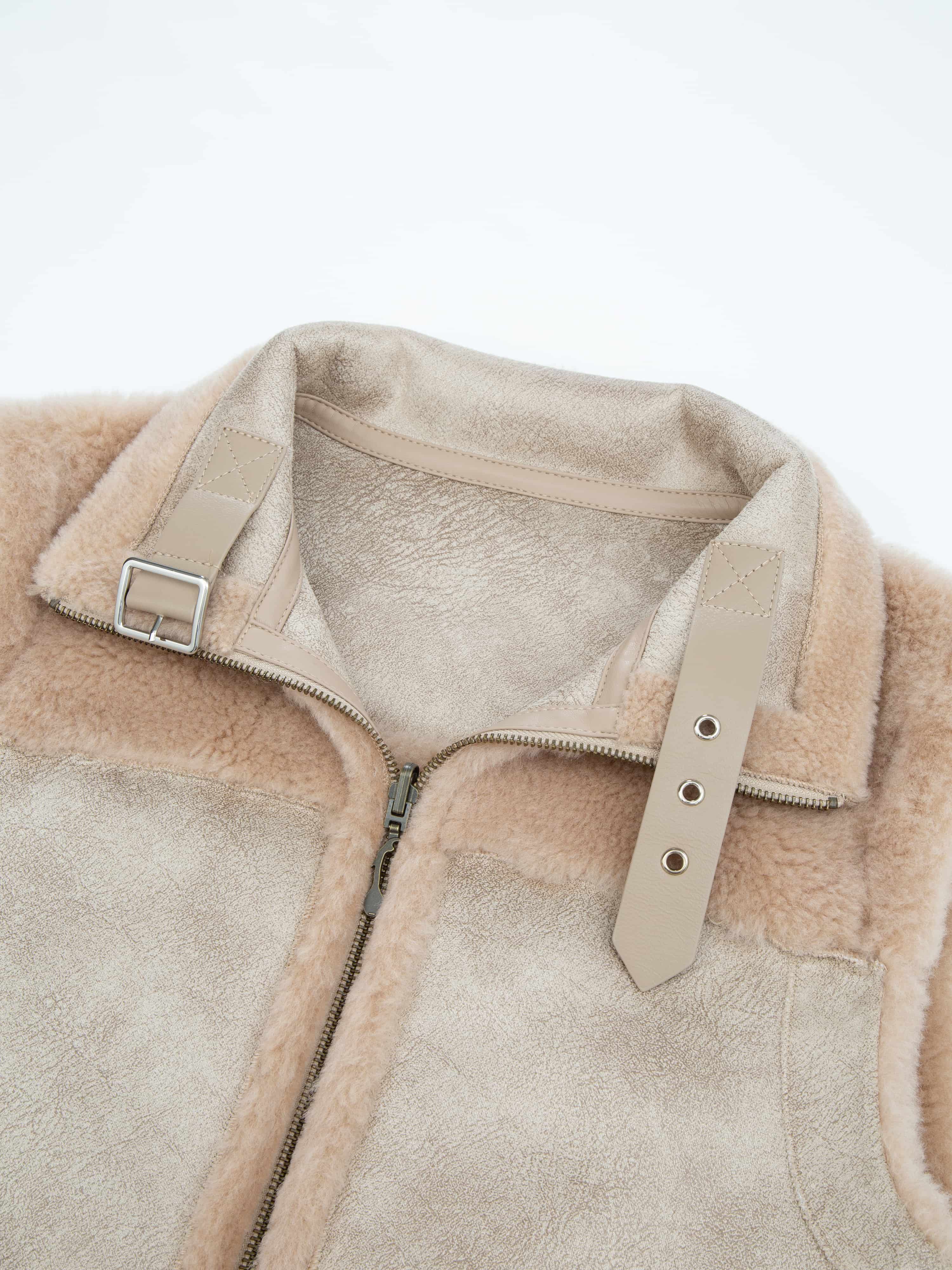 Solveggen Lammeull Vest Champagne