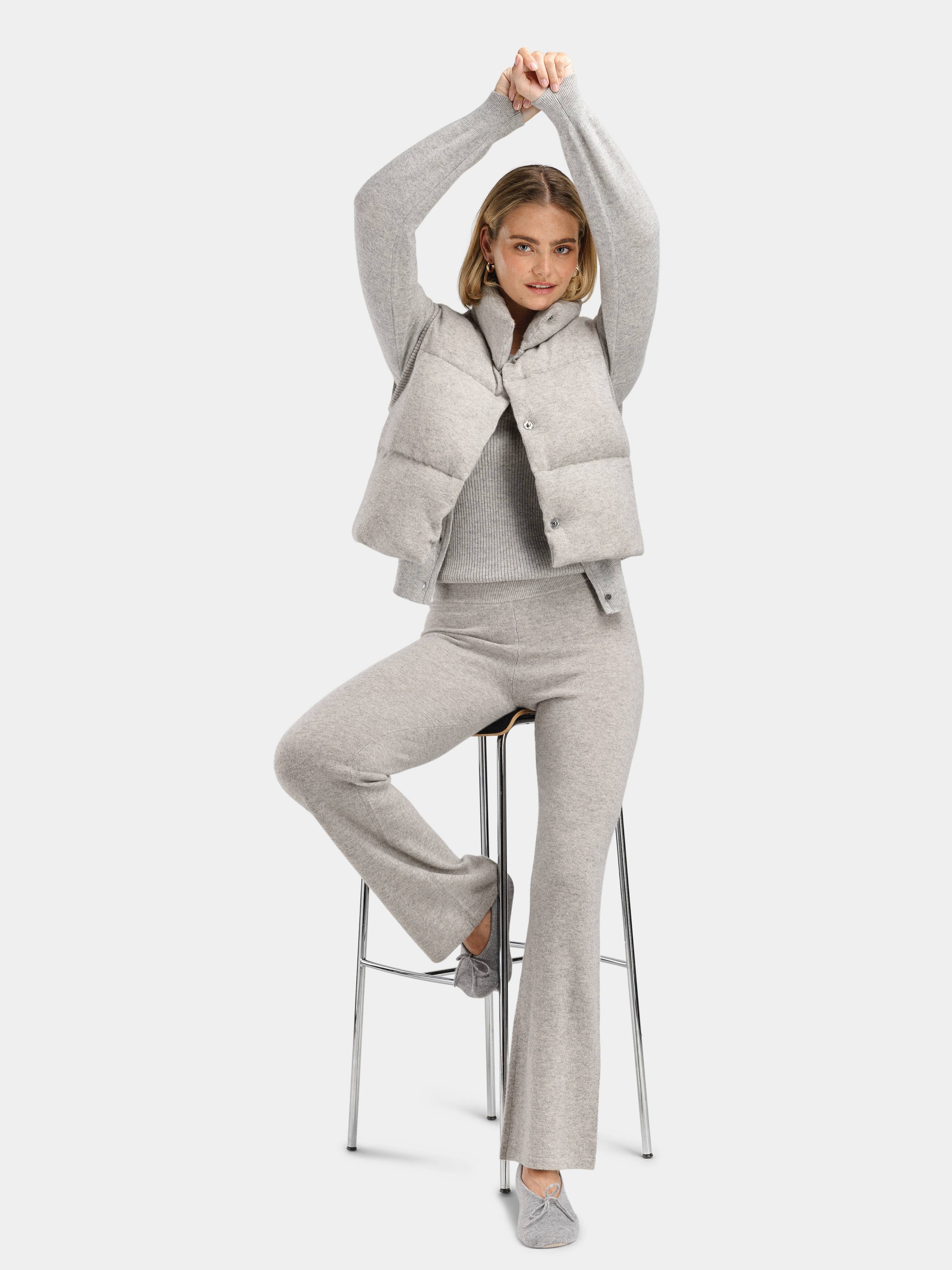 Stortoppen Kashmirbukse - Regular Grey Melange