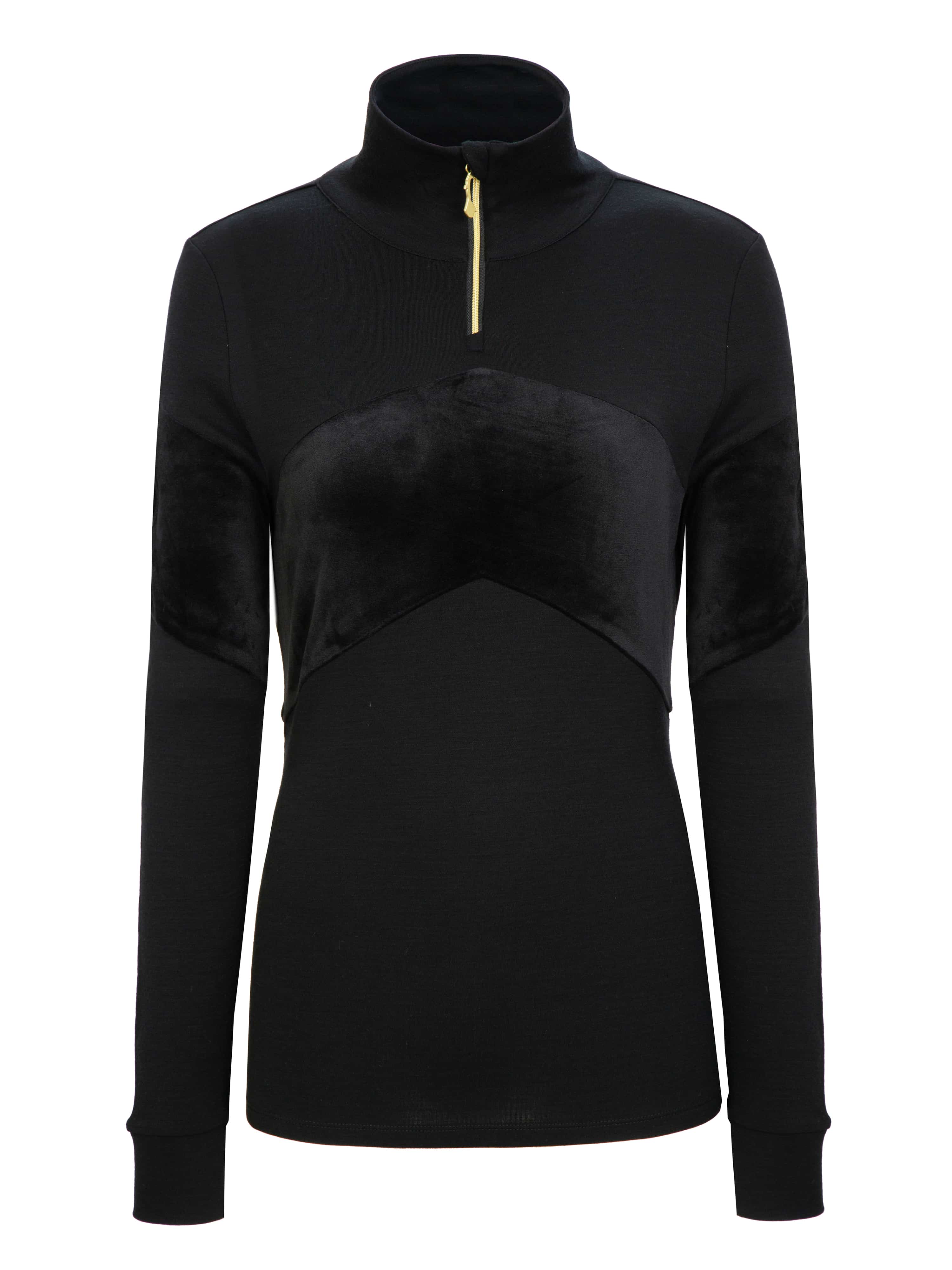 Vegglifjell Half-Zip Ulltrøye Black