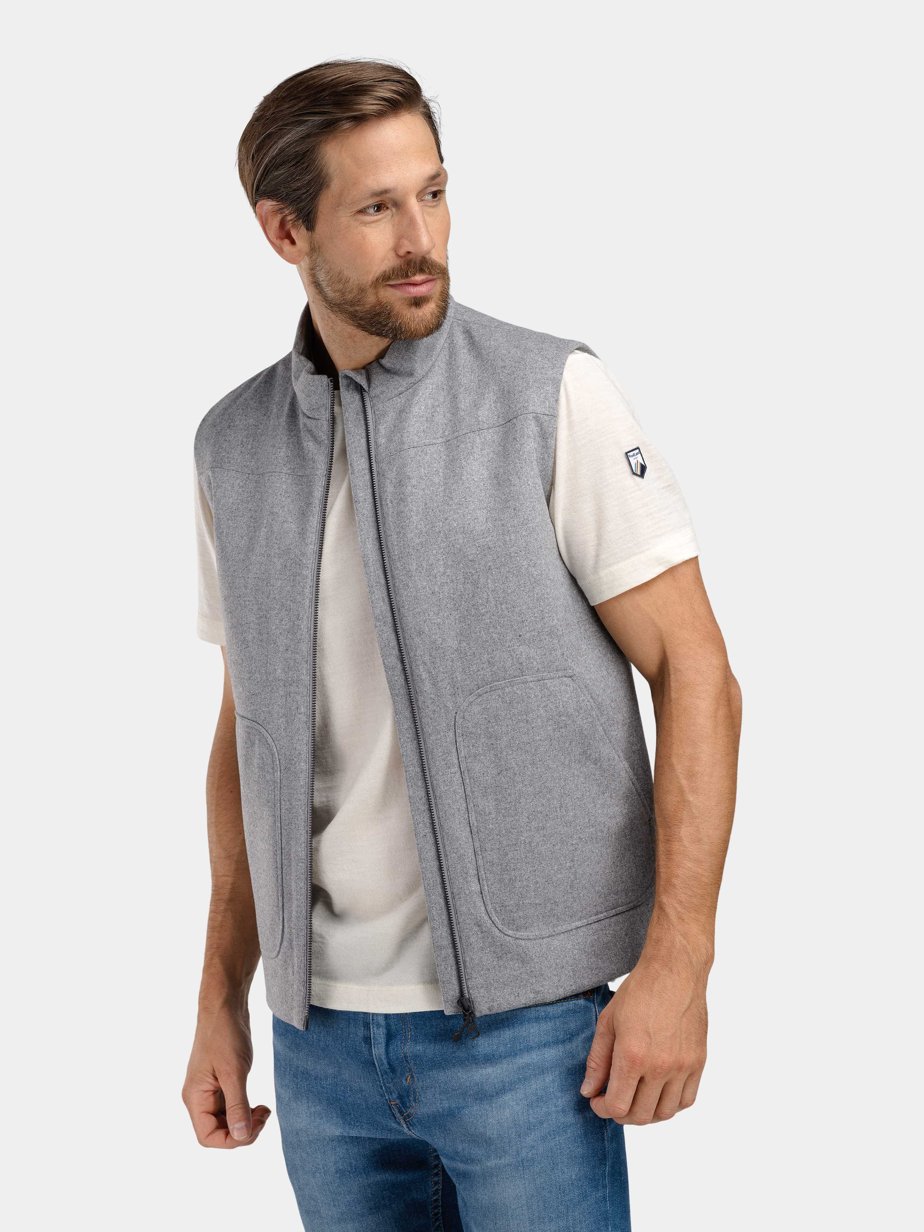 Dovrefjell Ullvest Grey Melange