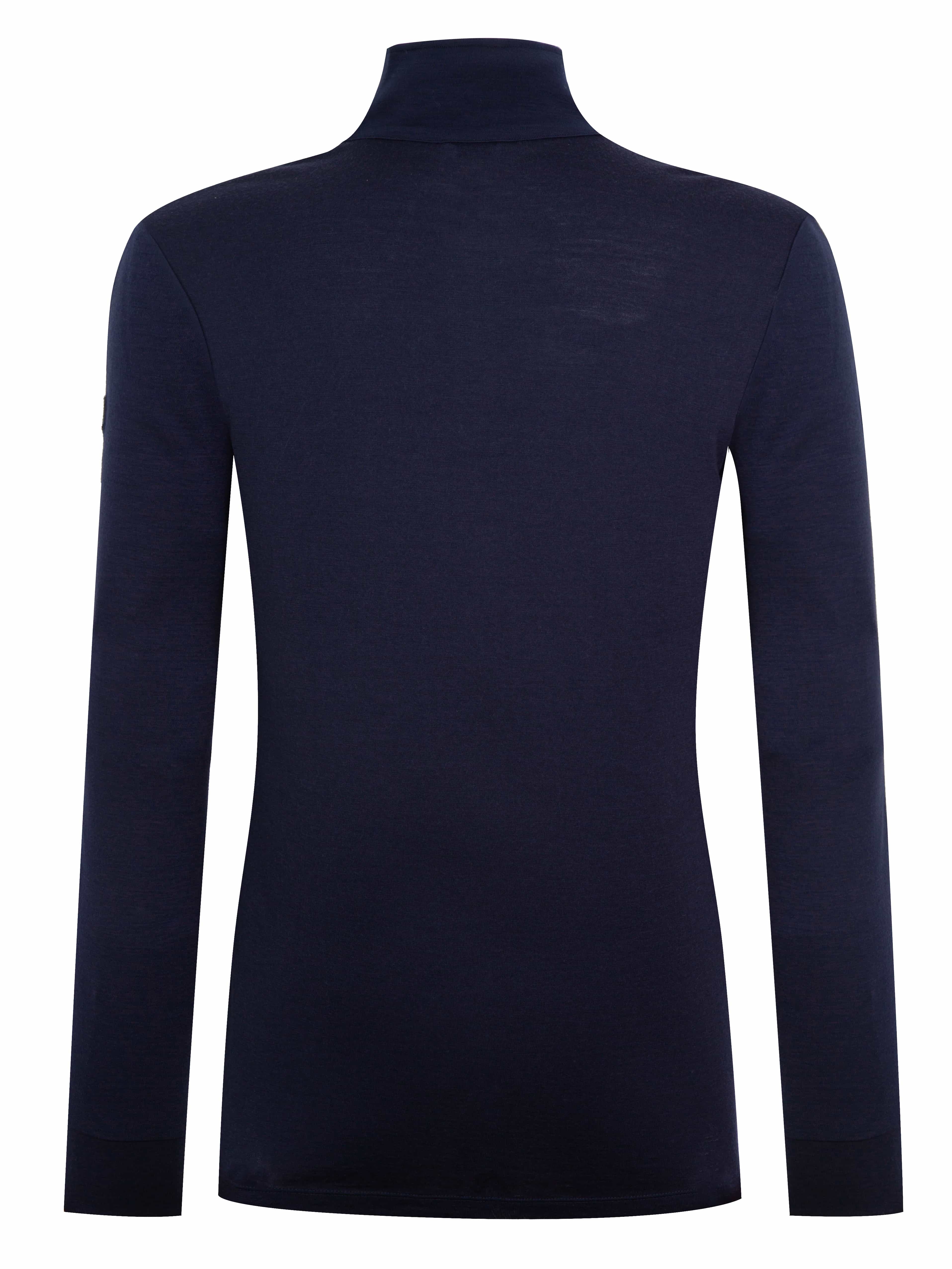 Filefjell Merino Half-zip Blue Ink